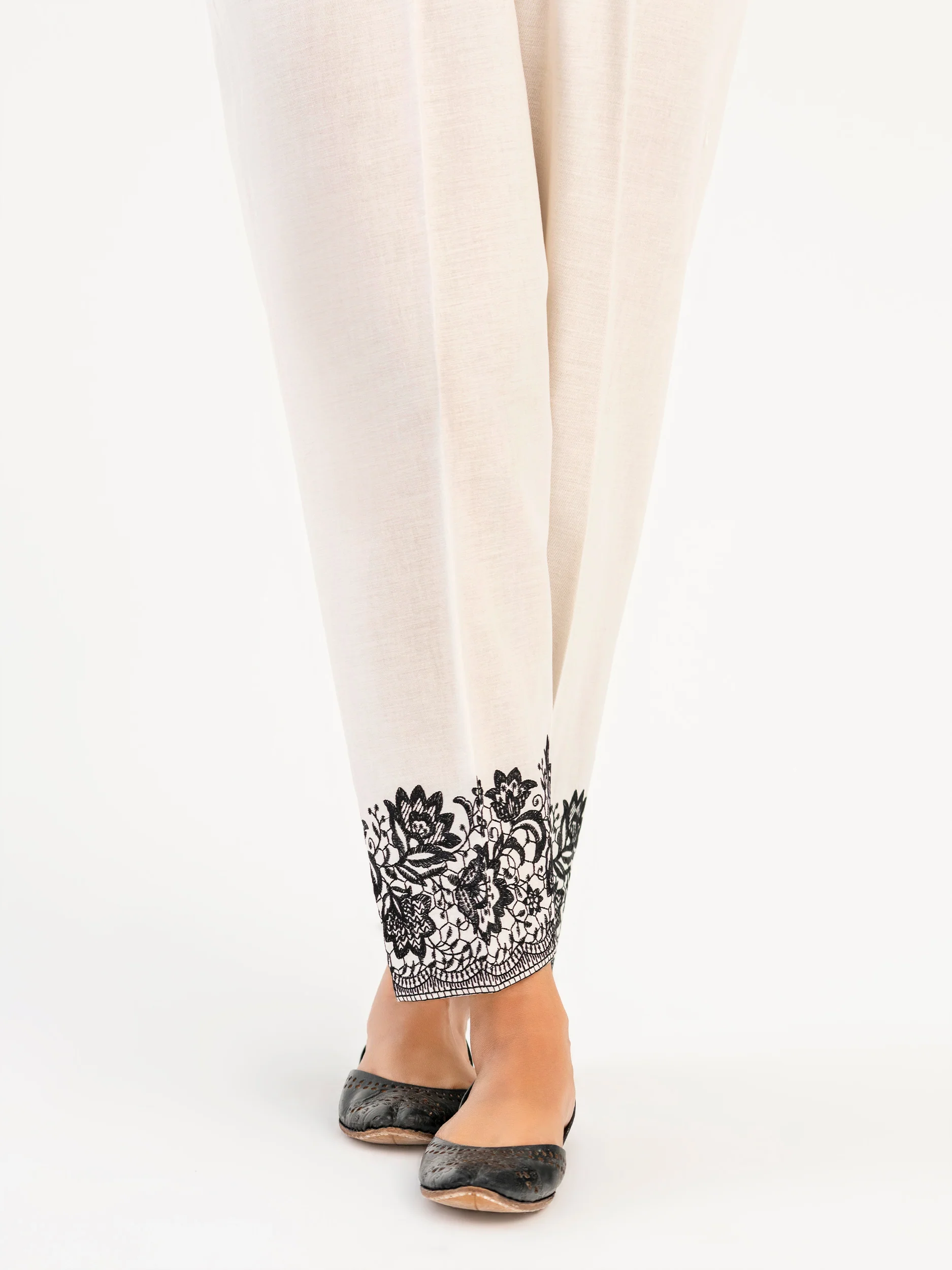 Winter Cotton Trouser-Embroidered (Pret) - Image 3