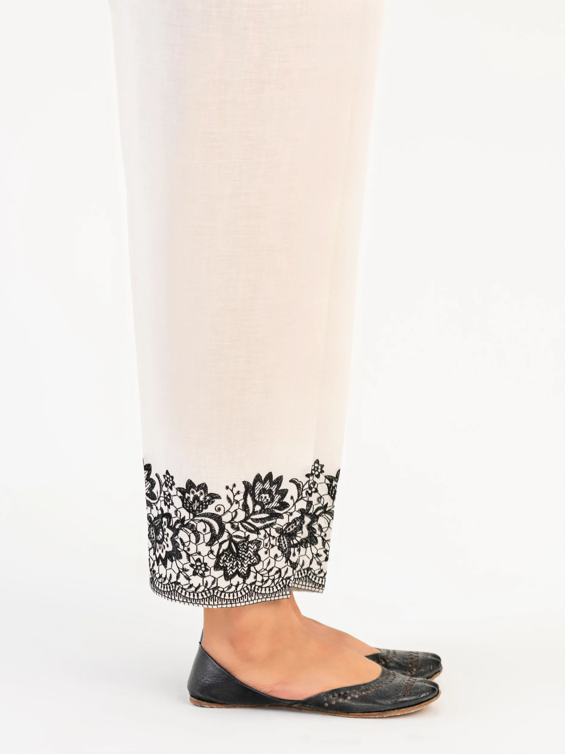 Winter Cotton Trouser-Embroidered (Pret) - Image 4