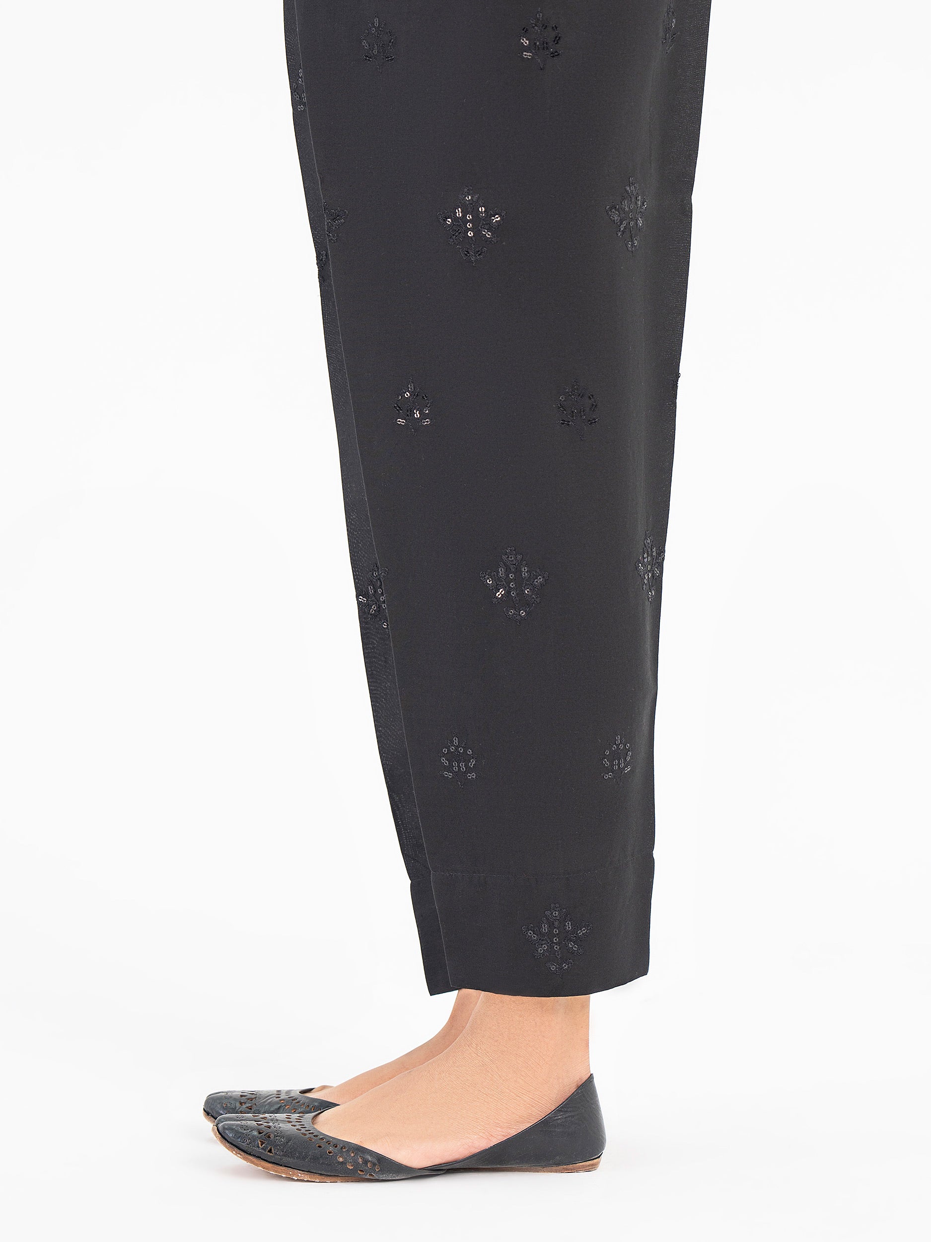 Embroidered Winter Cotton Trouser(Pret) - Image 4