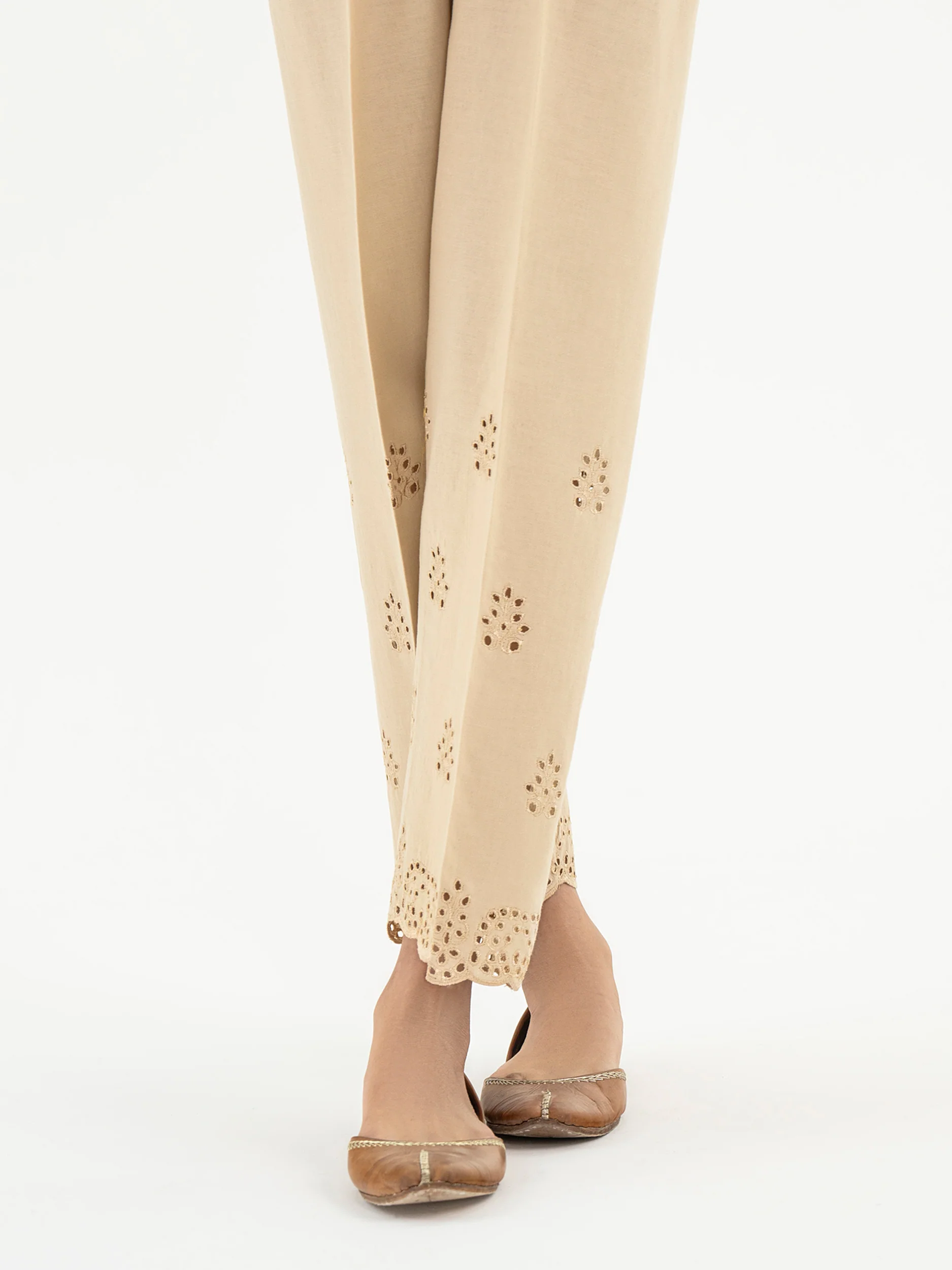 Khaddar Trouser-Embroidered (Pret) - Image 2
