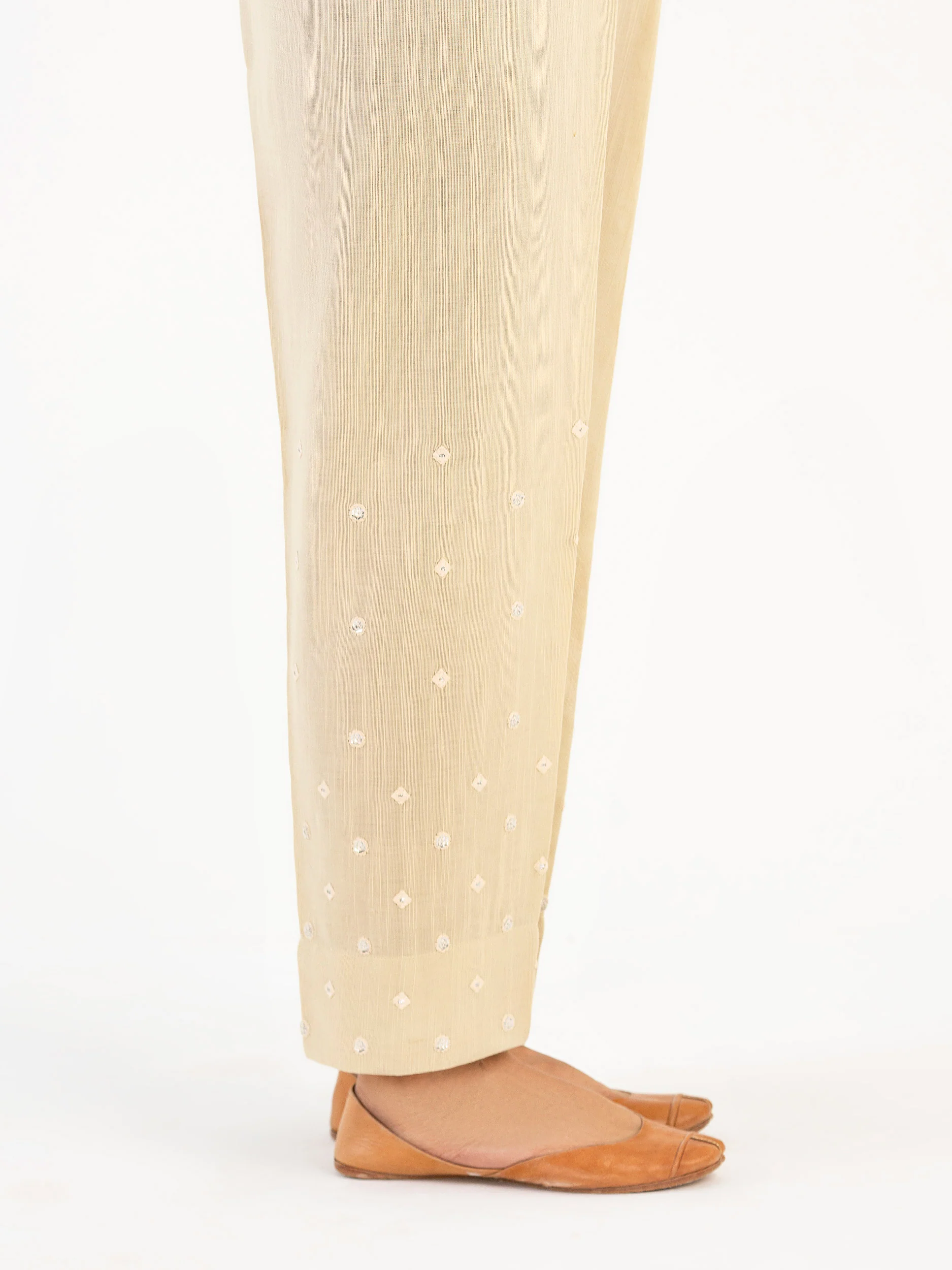 Khaddar Trouser-Embroidered (Pret) - Image 3