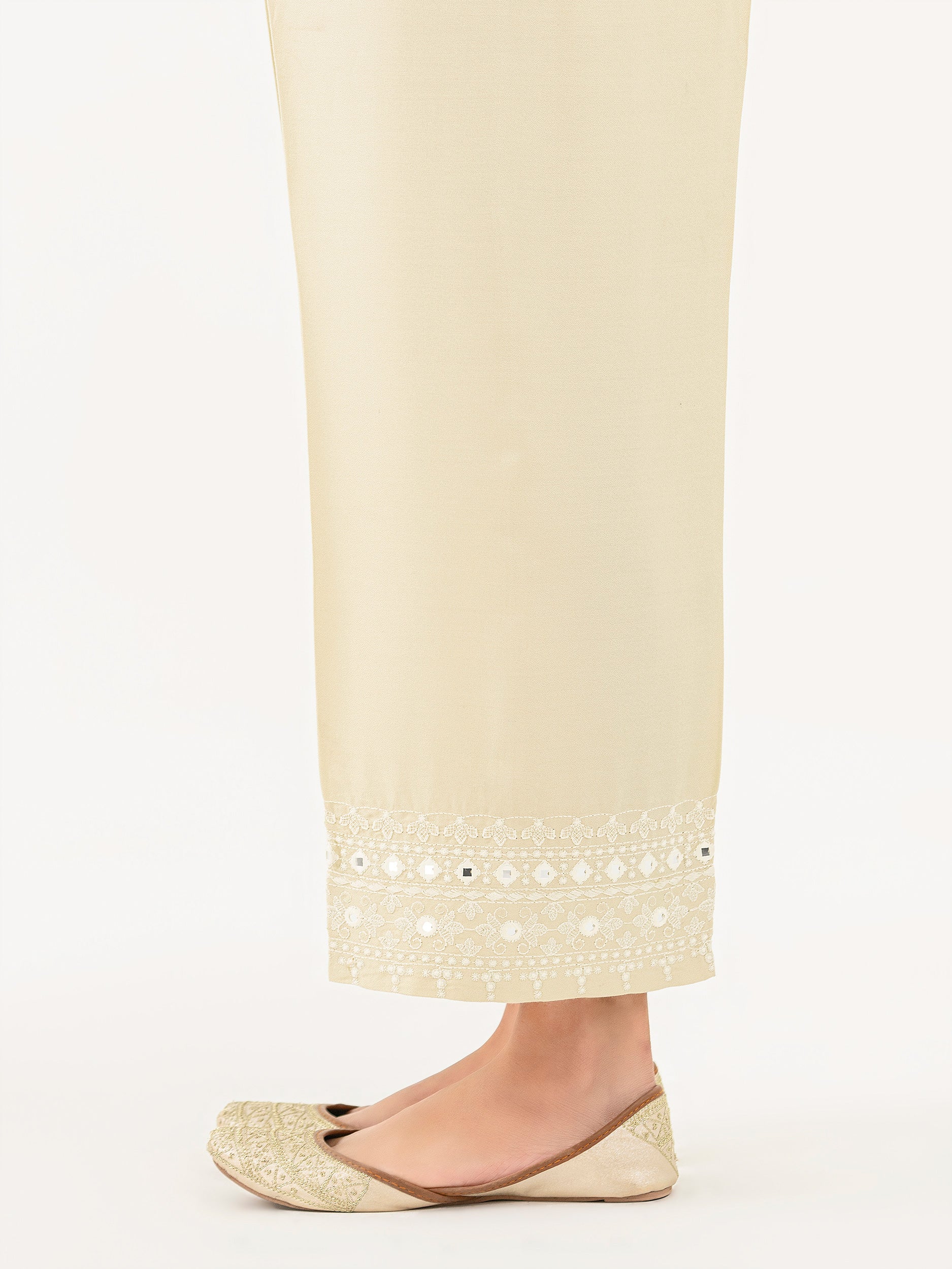 Crepe Trouser-Embroidered (Pret) - Image 3