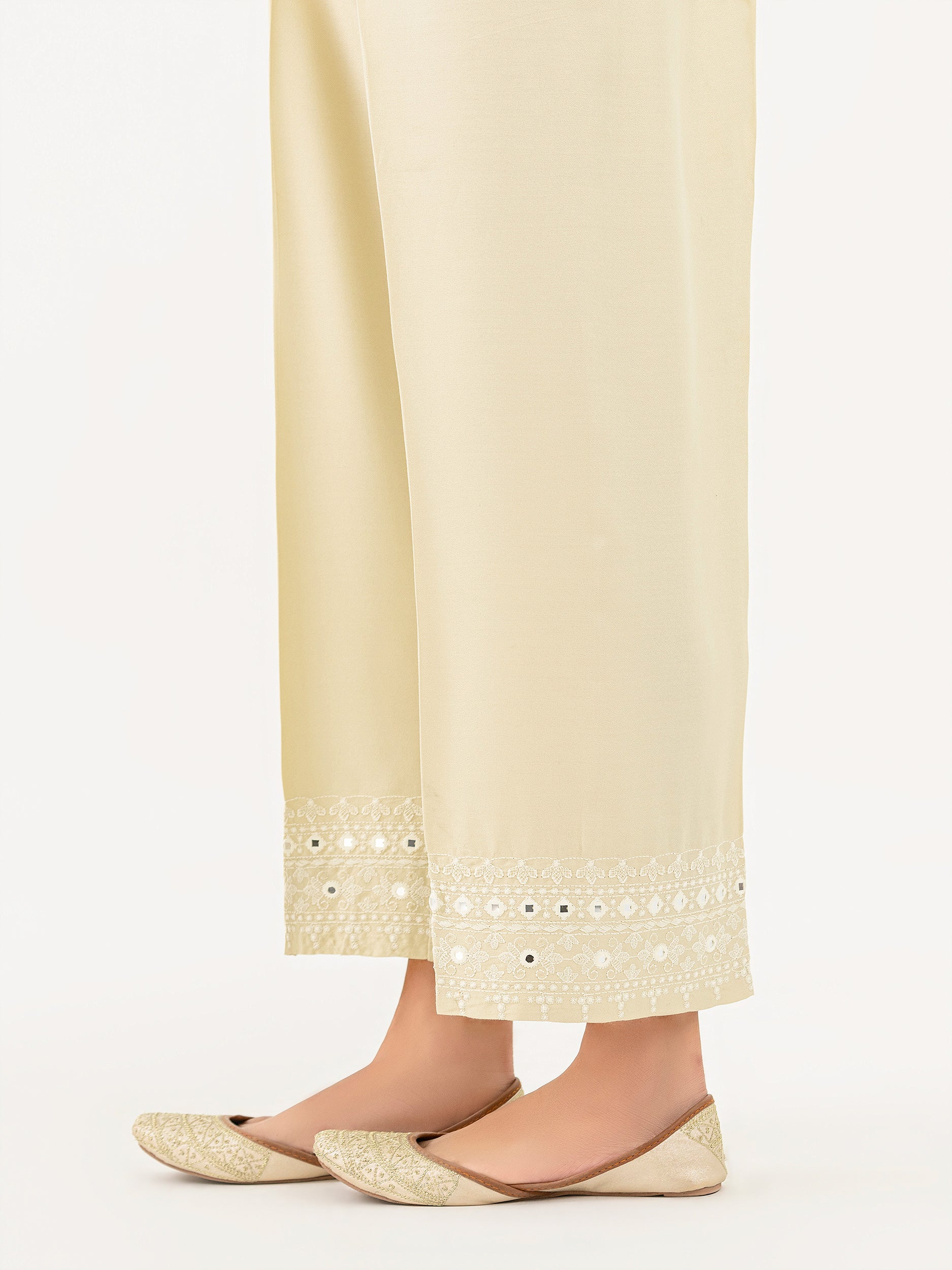 Crepe Trouser-Embroidered (Pret) - Image 4