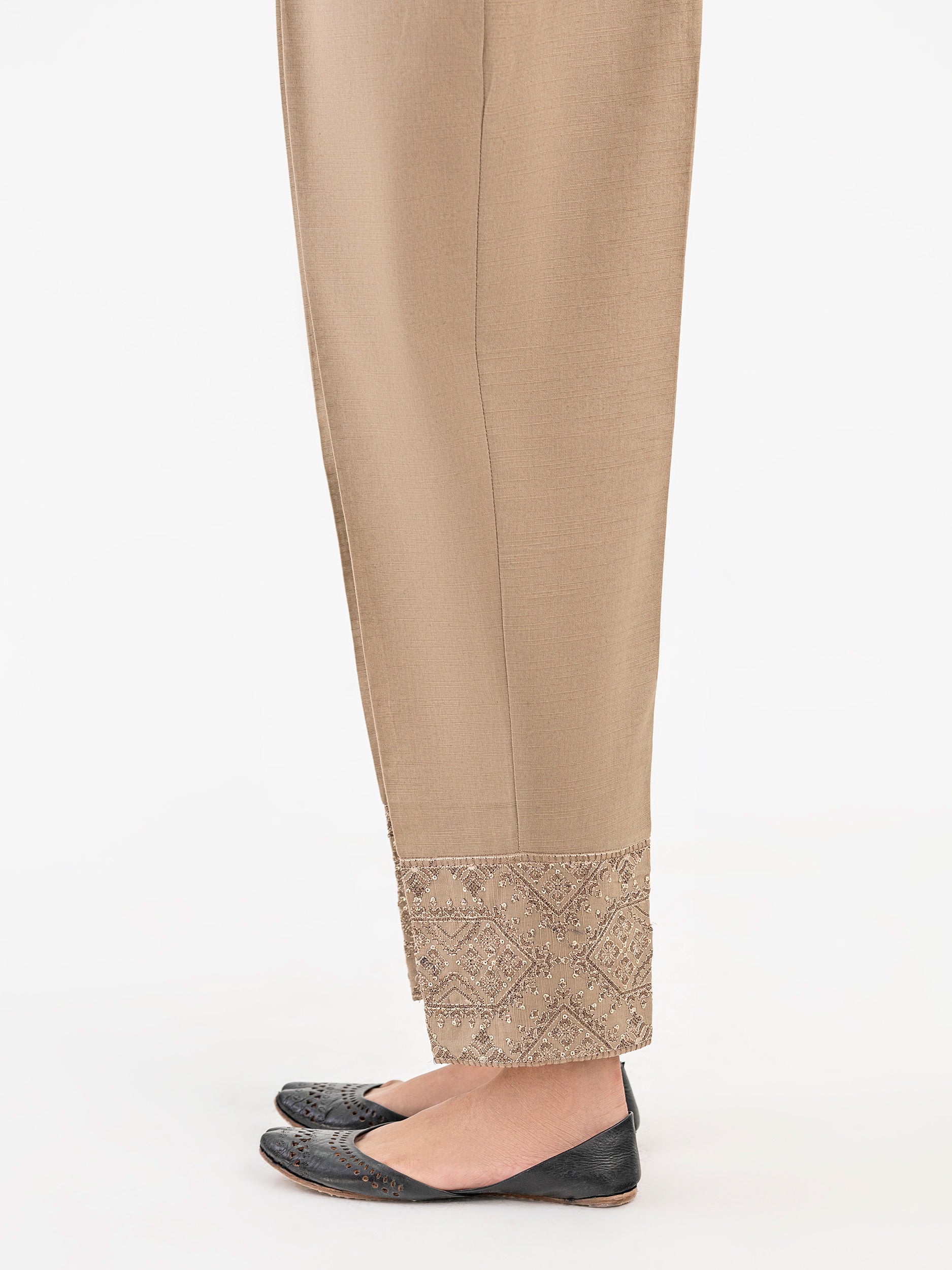 Khaddar Trouser-Embroidered (Pret) - Image 4