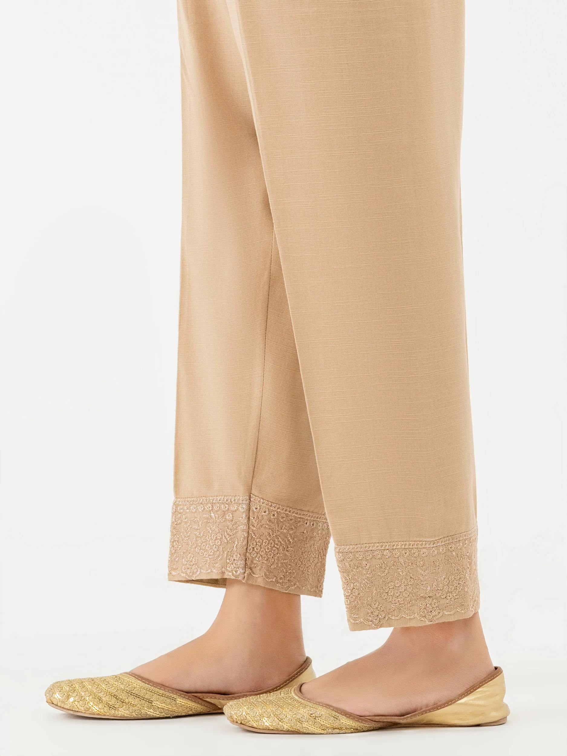 Khaddar Trouser-Embroidered (Pret) - Image 3