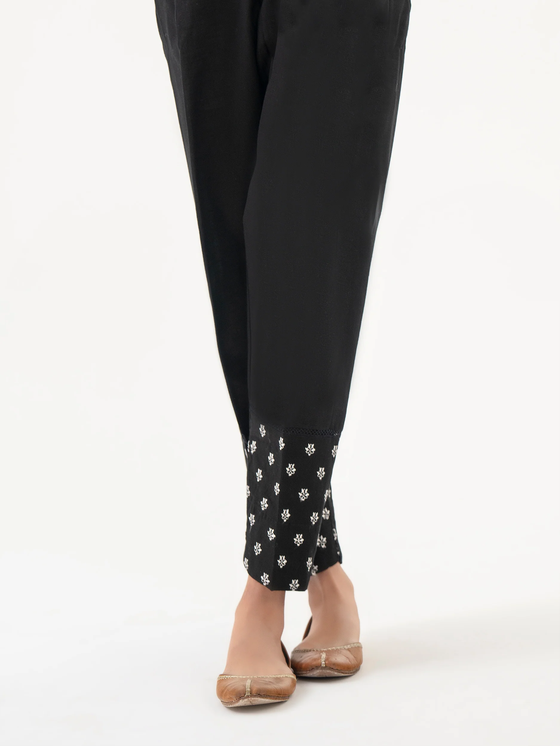 Khaddar Trouser-Embroidered (Pret) - Image 2