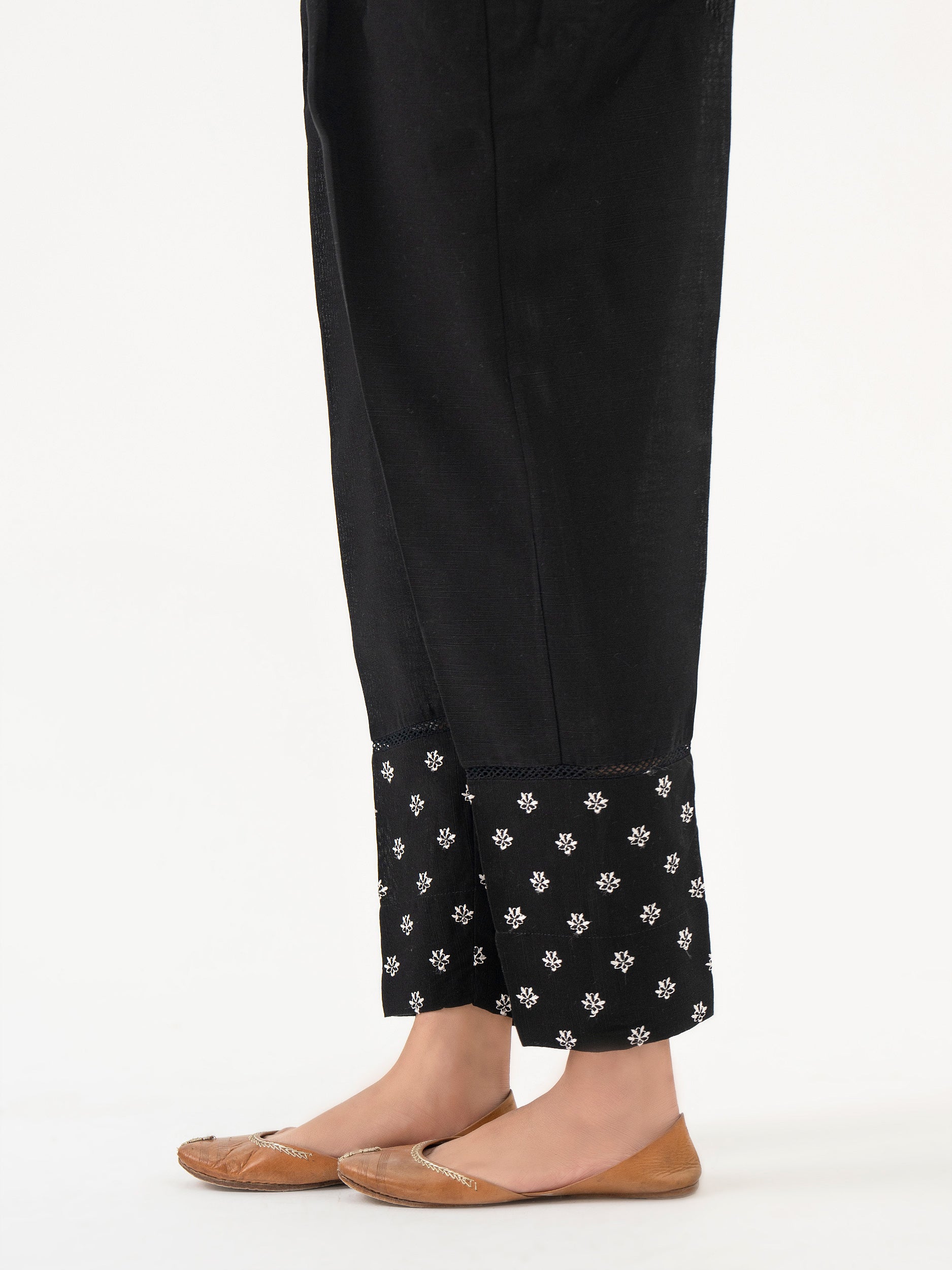 Khaddar Trouser-Embroidered (Pret) - Image 3