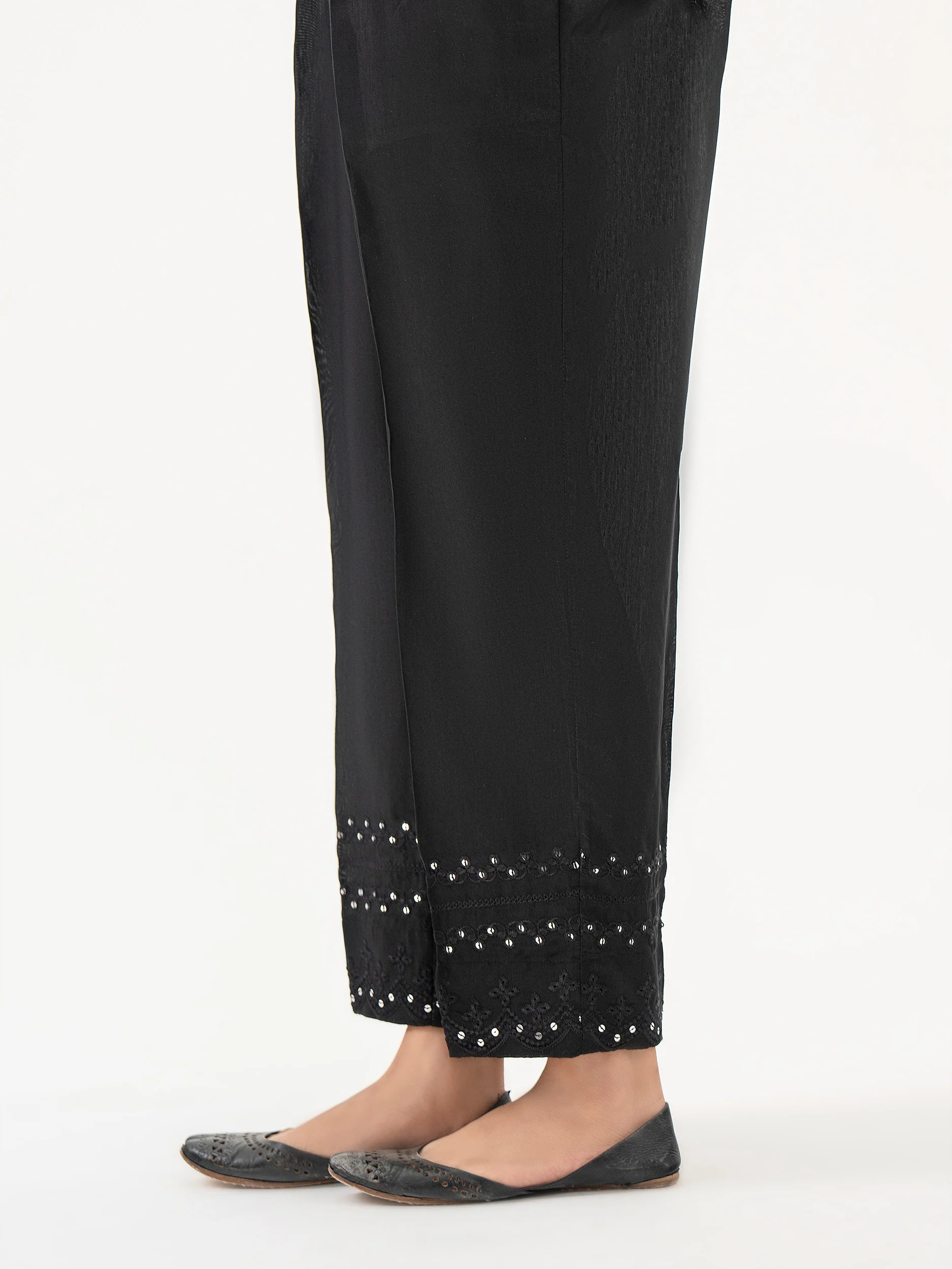 Raw Silk Trouser-Embroidered (Pret) - Image 2
