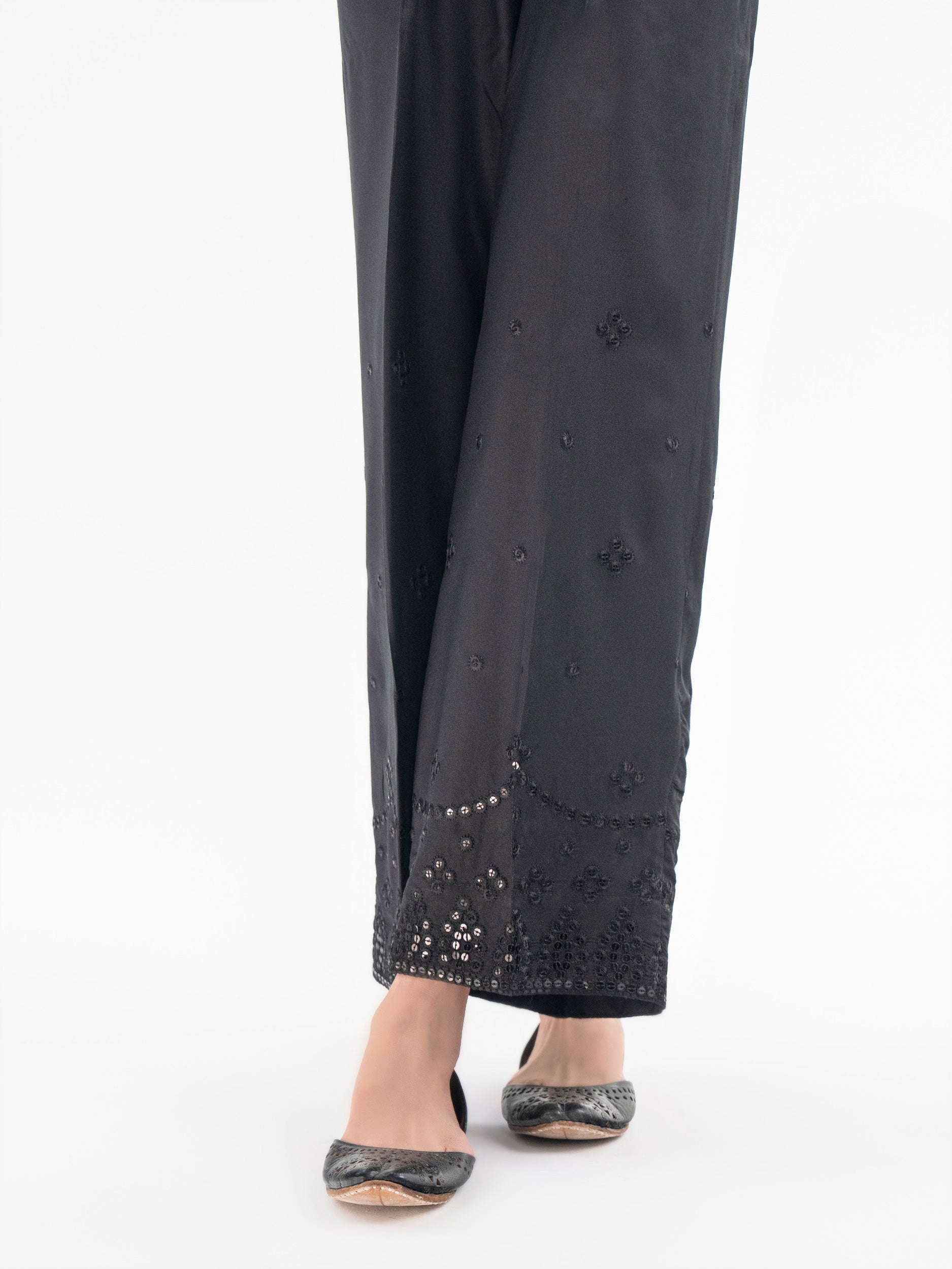 Crepe Trouser-Embroidered (Pret) - Image 2