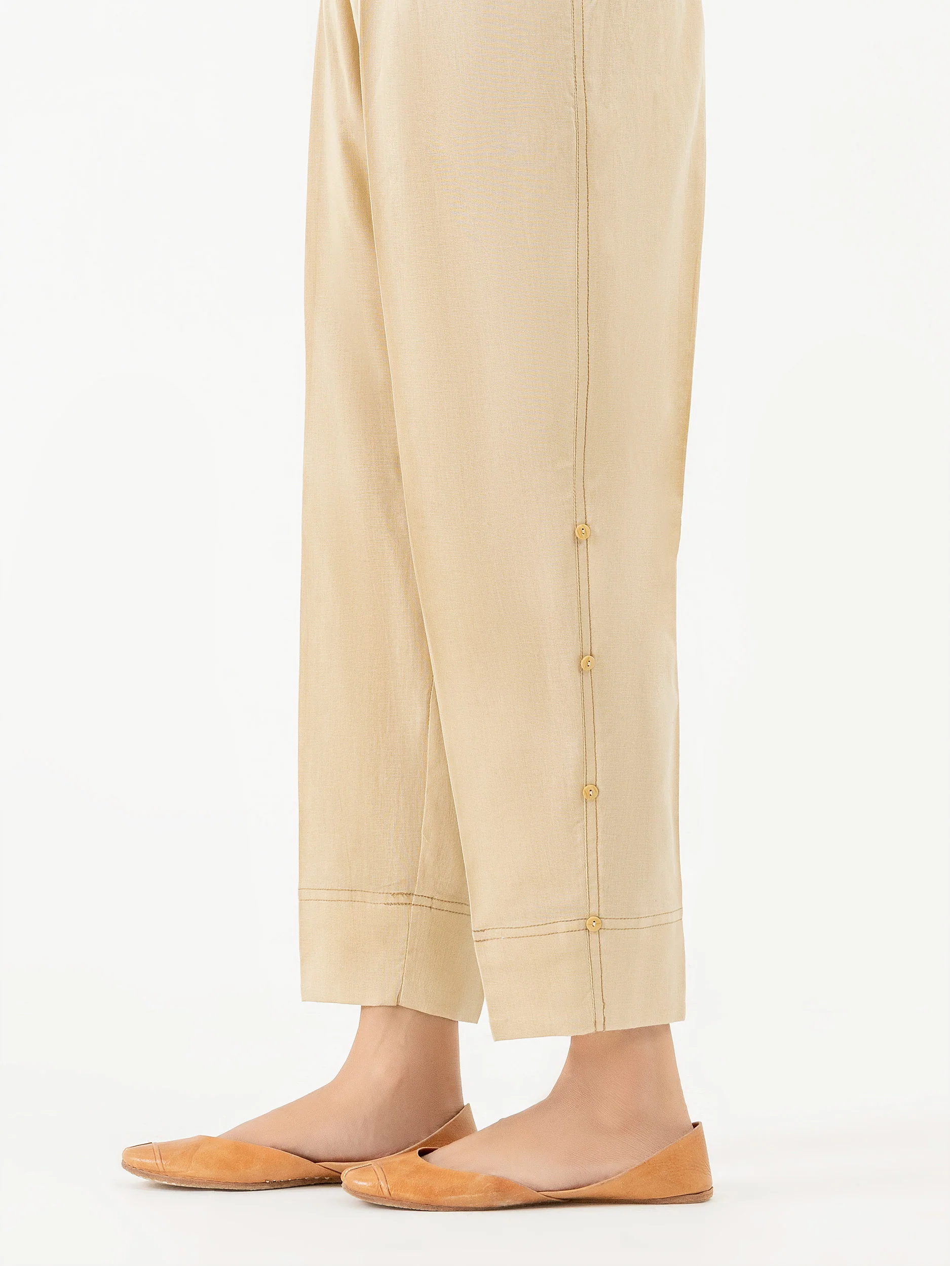 Dyed Khaddar Trouser (Pret) - Image 4