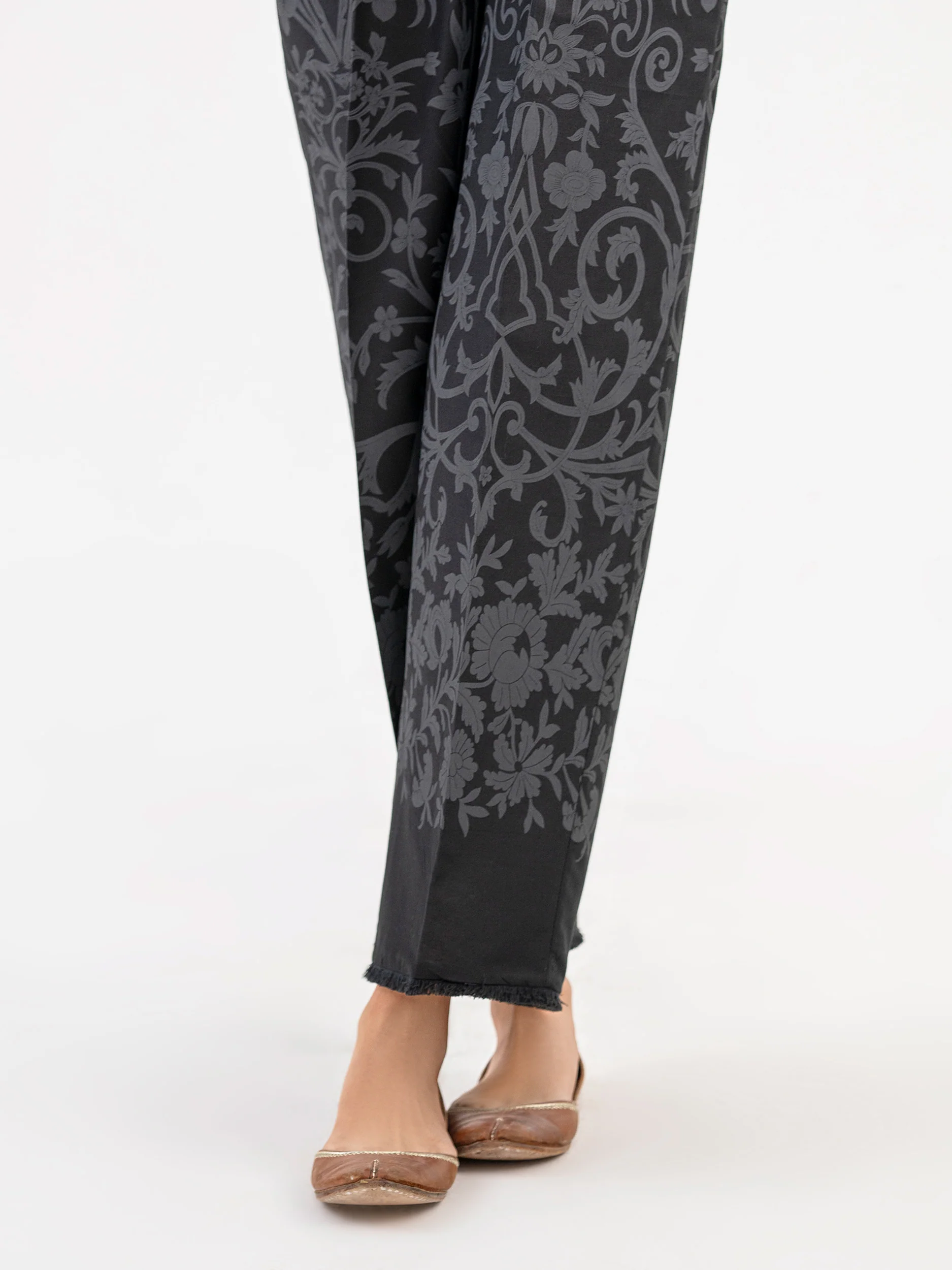 Paste Print Winter Cotton Trouser (Pret) - Image 2