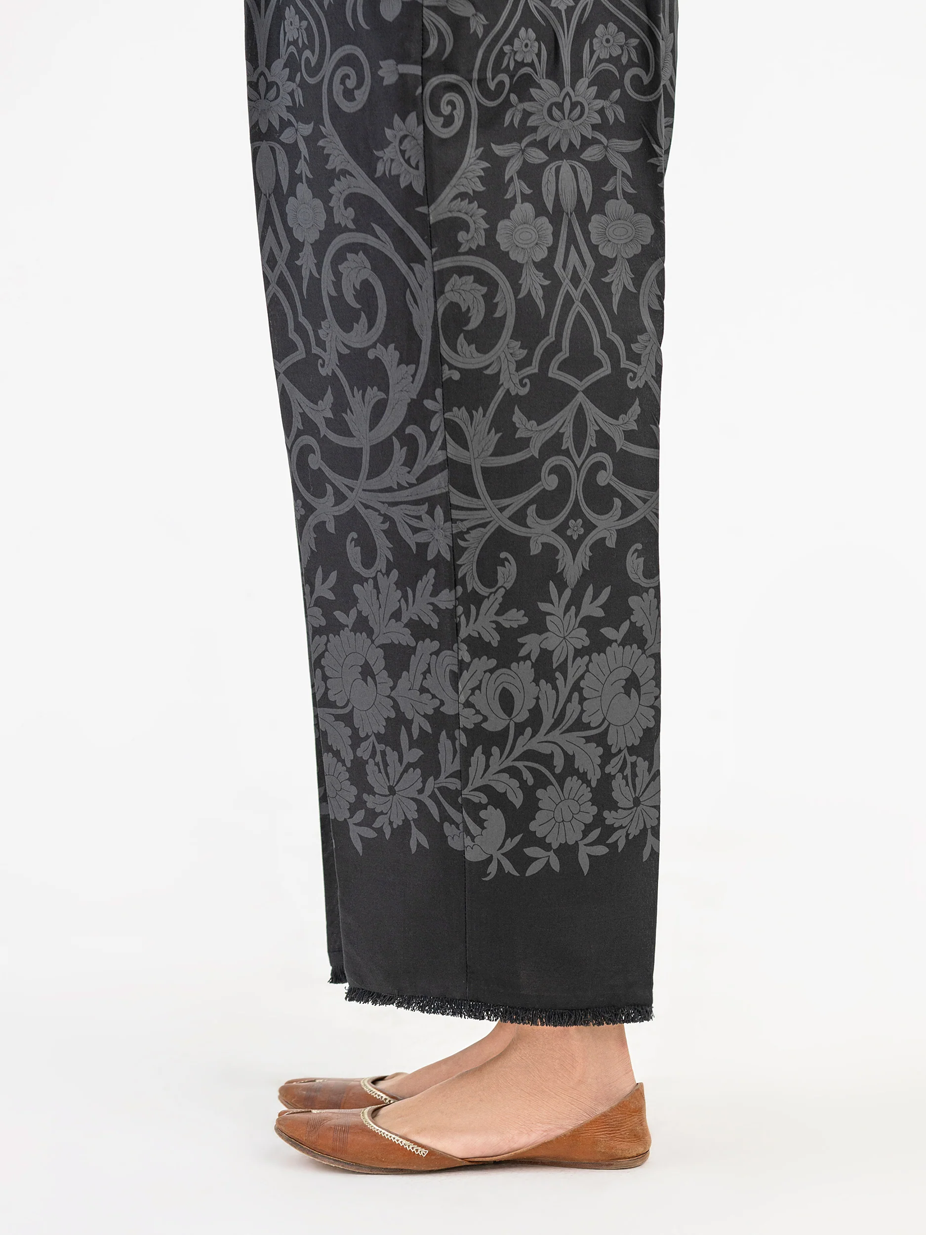 Paste Print Winter Cotton Trouser (Pret) - Image 3
