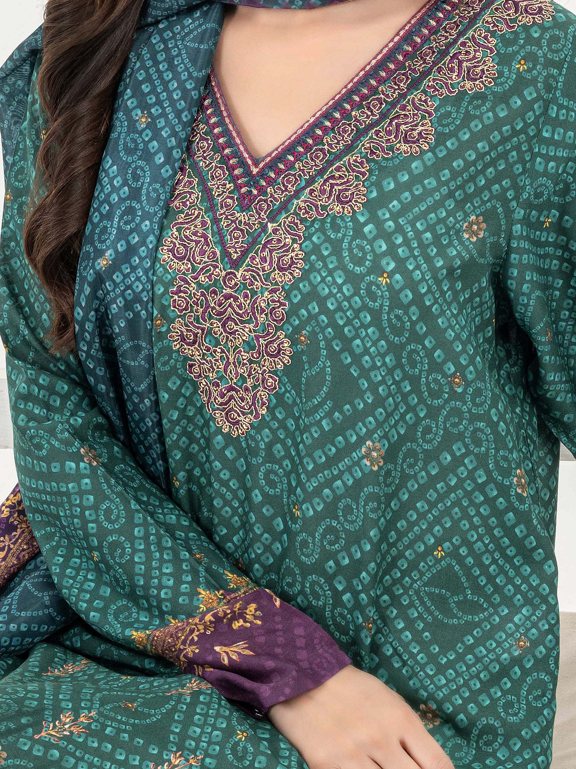 2 Piece Viscose Suit-Embroidered (Pret) - Image 6