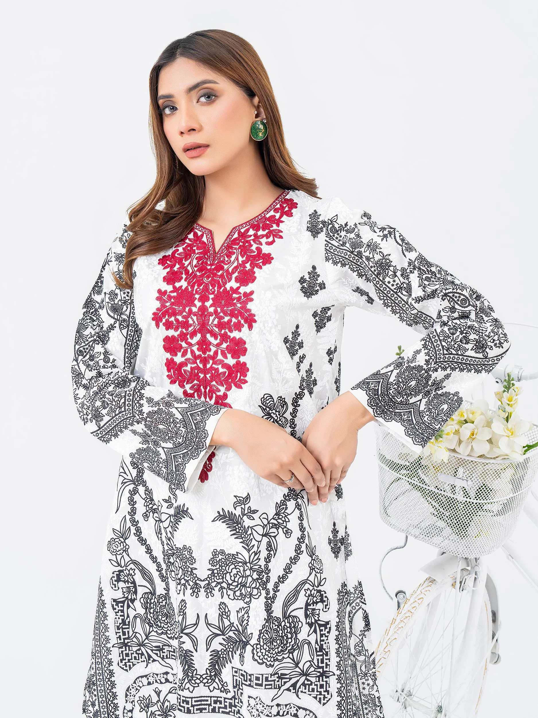 Lawn Shirt-Embroidered (Pret) - Image 2
