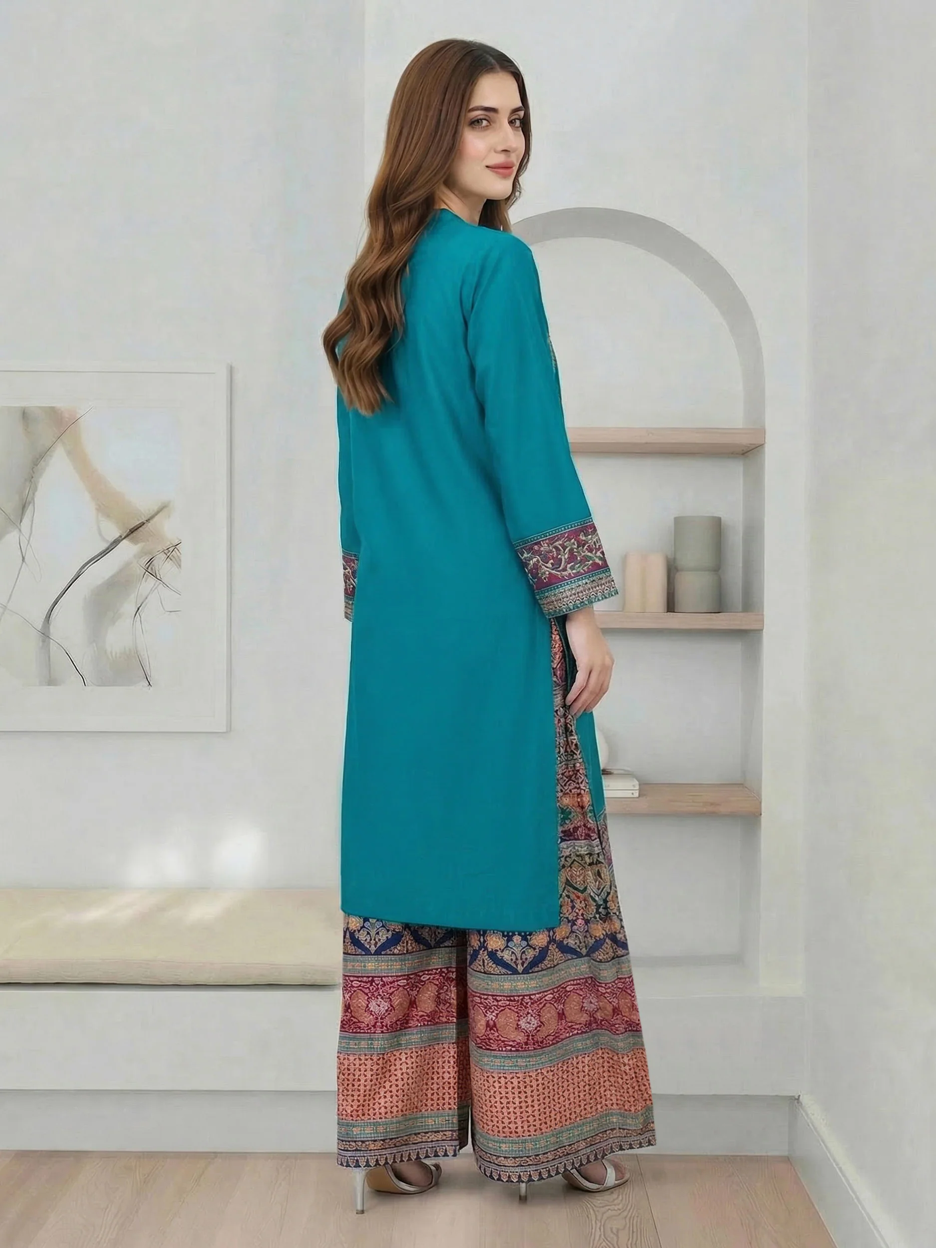2 Piece Lawn Suit- Embroidered (Pret) - Image 3