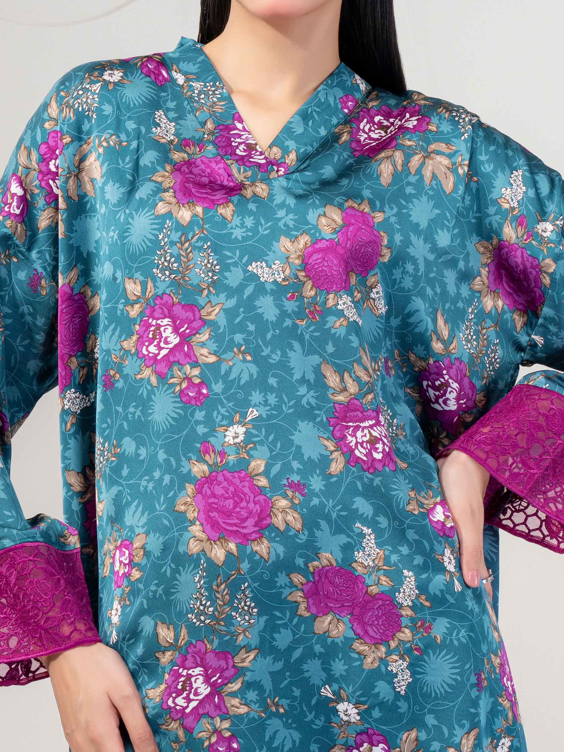 Silk Co ord Set-Embroidered - Image 6