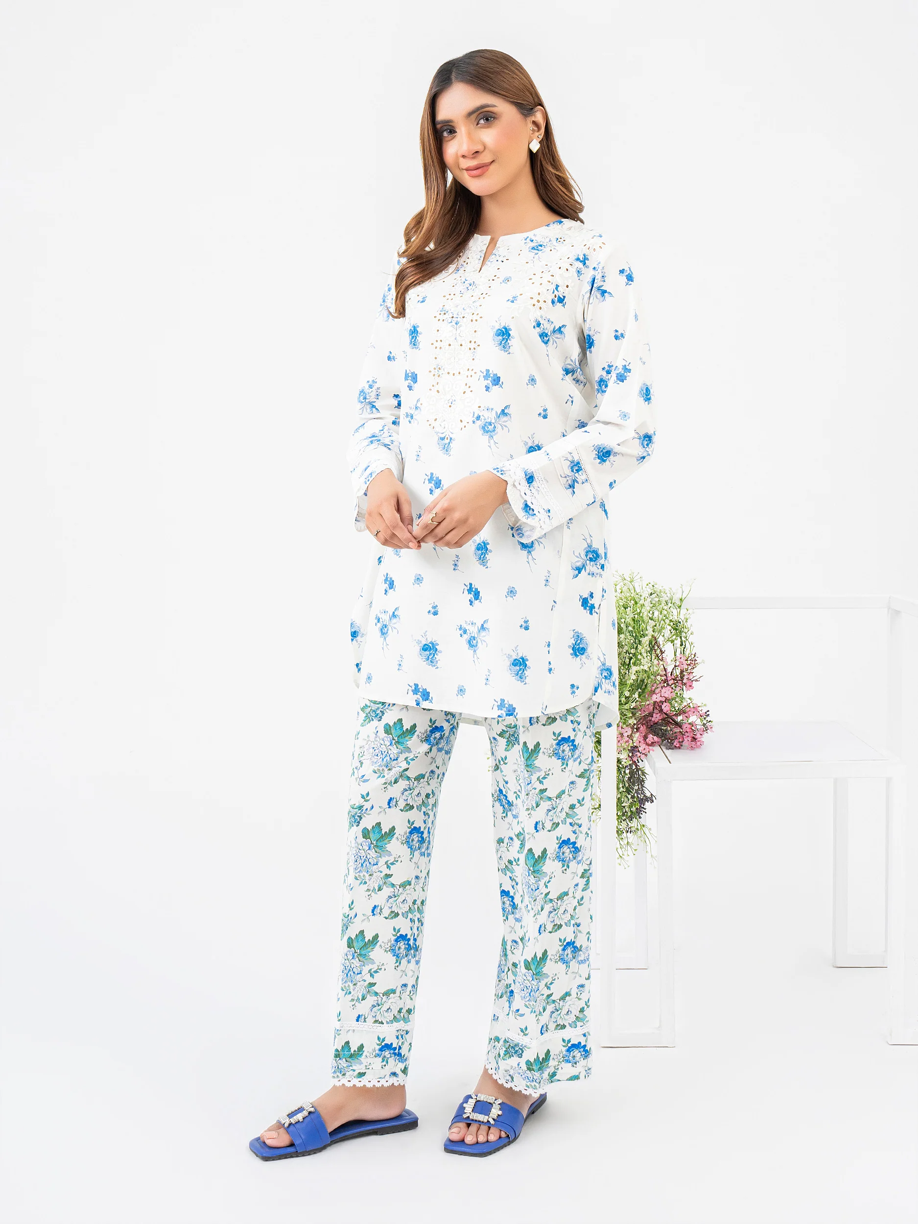 2 Piece Lawn Suit-Embroidered (Pret) - Image 3