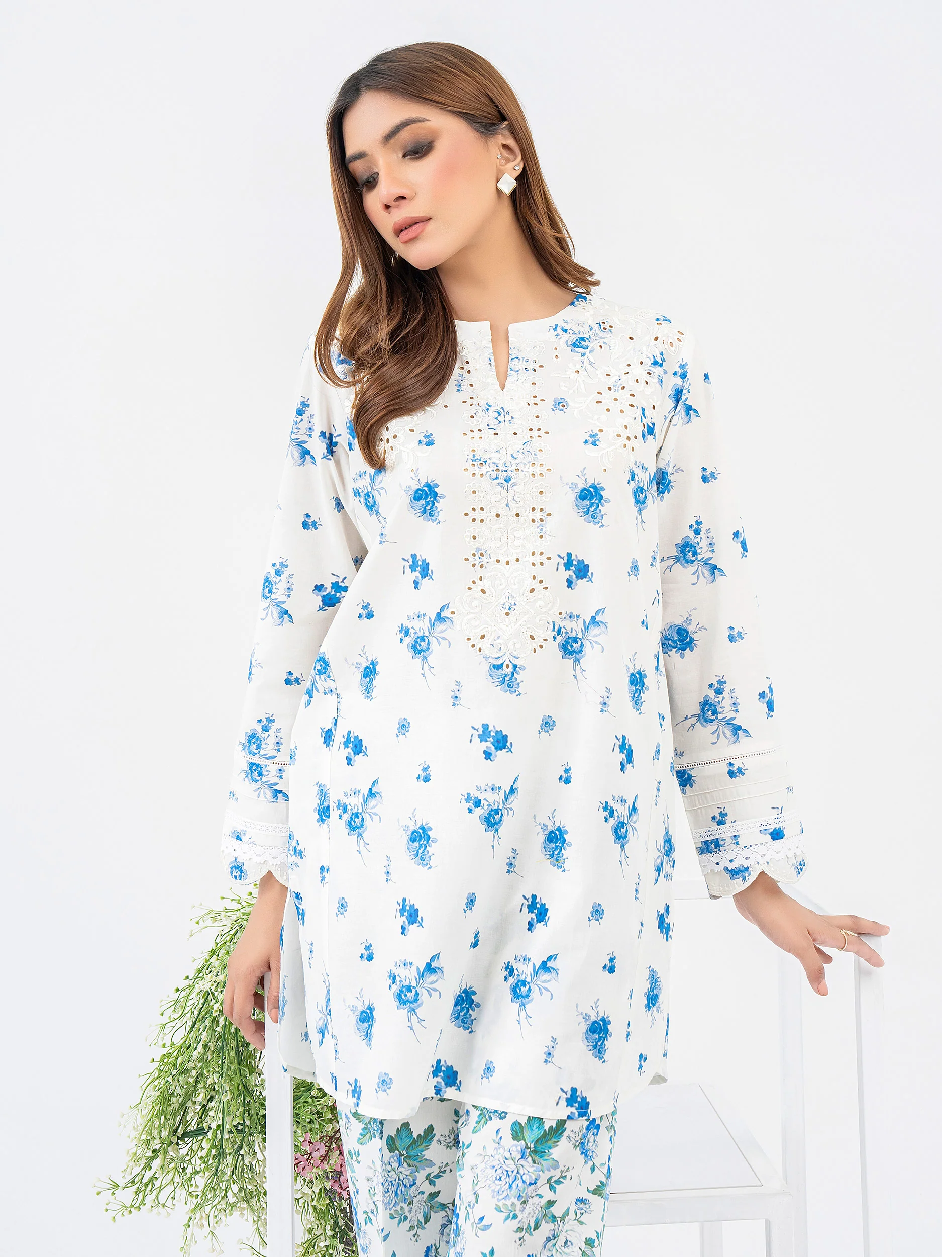 2 Piece Lawn Suit-Embroidered (Pret) - Image 4