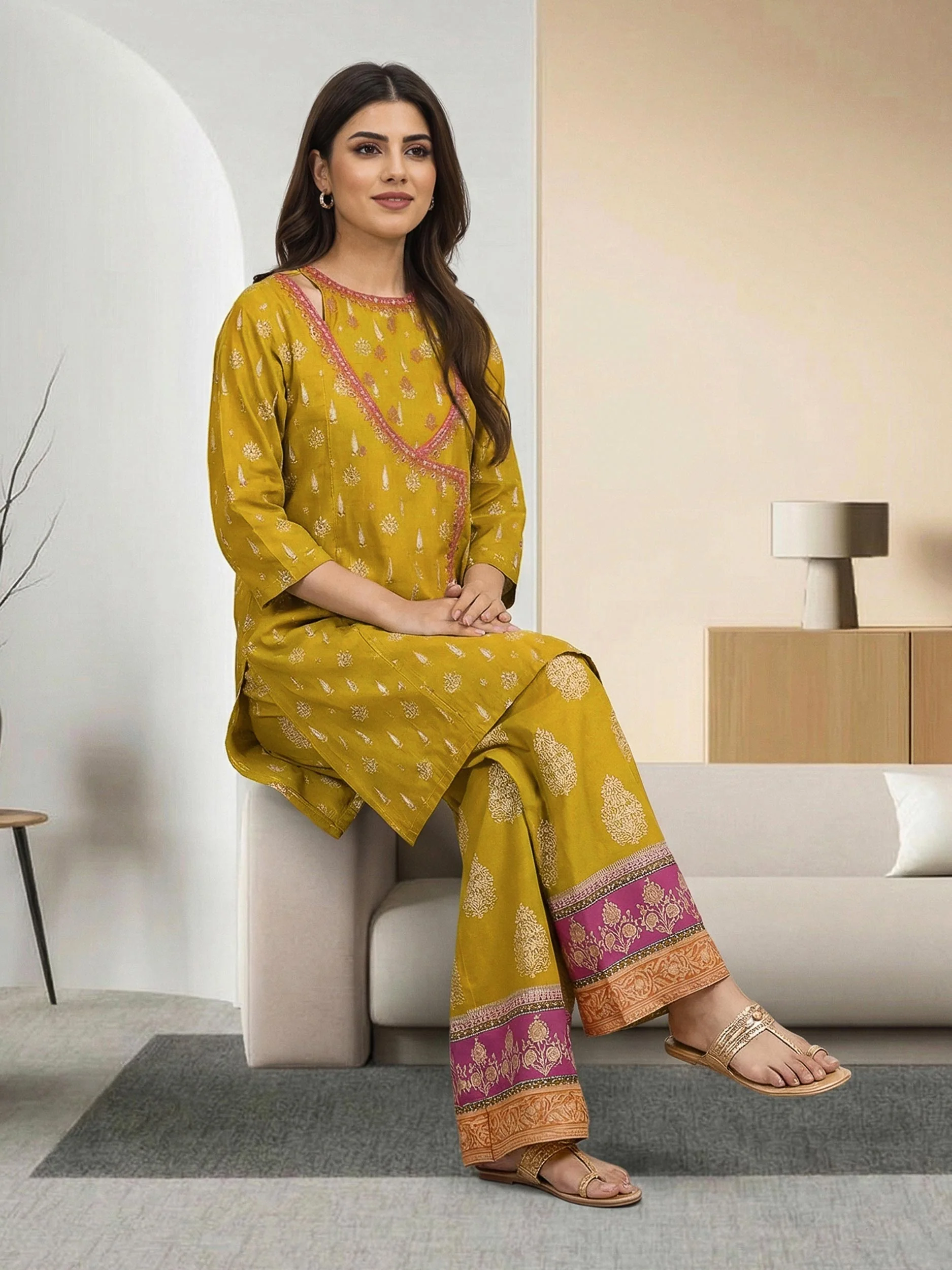 2 Piece Lawn Suit- Embroidered (Pret) - Image 2