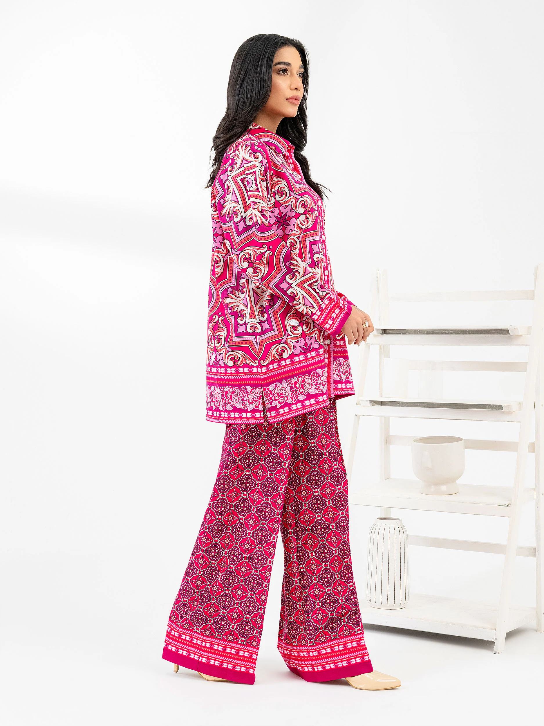 Lawn Co-Ord Set-Printed (Pret) - Image 3