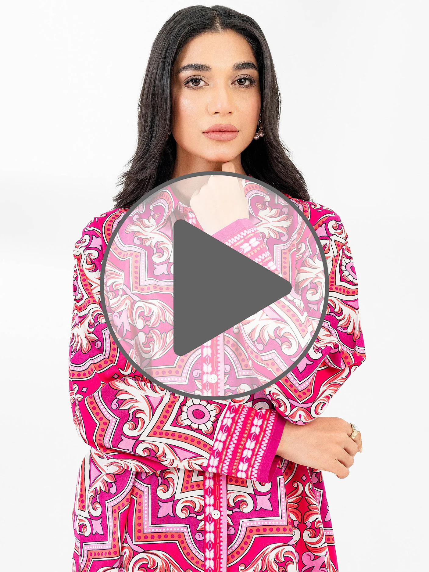 Lawn Co-Ord Set-Printed (Pret) - Image 9