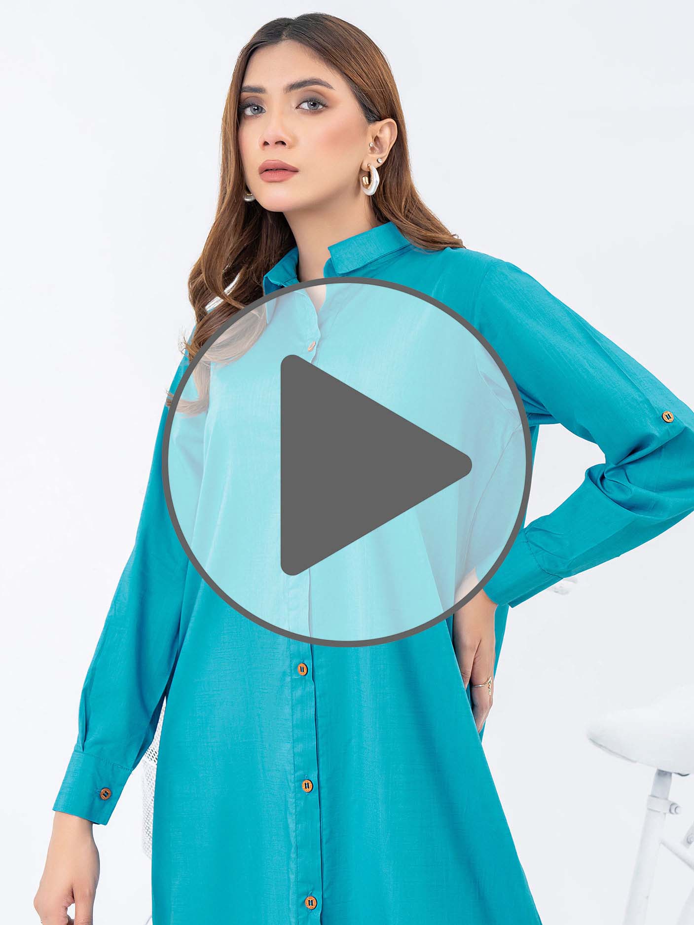 Lawn Shirt-Dyed (Pret) - Image 7