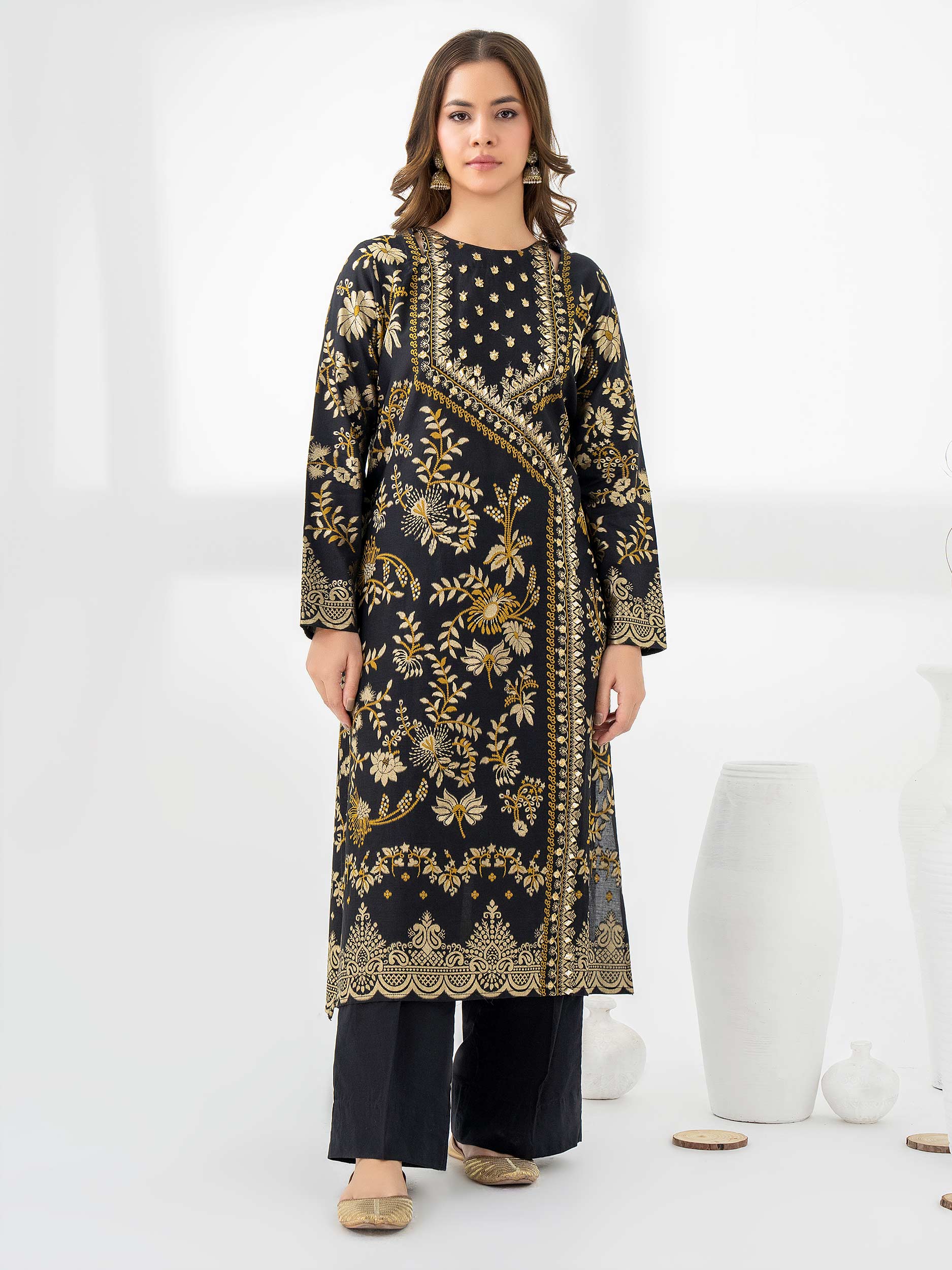 Jacquard Shirt-Embellished (Pret) - Image 2