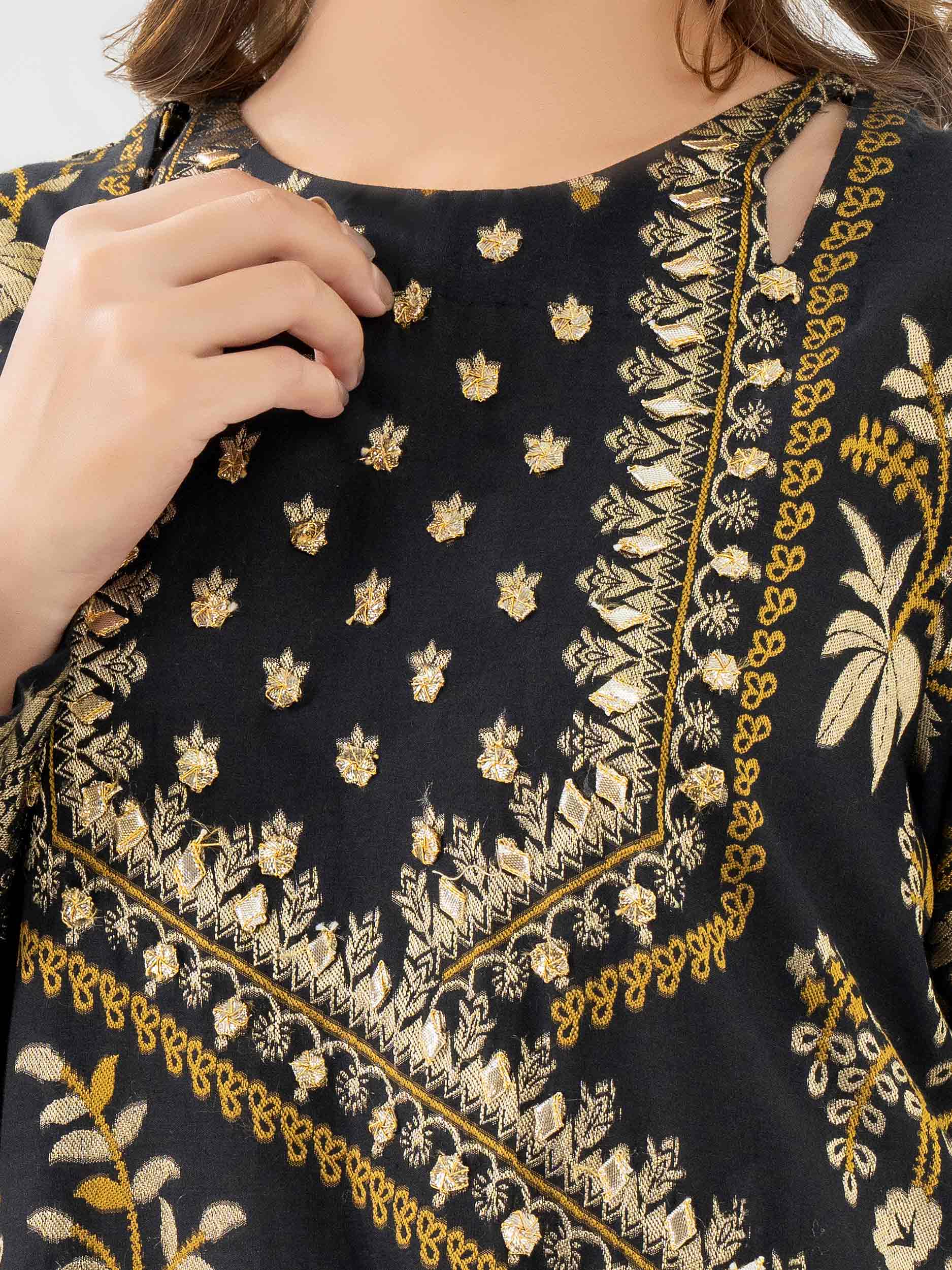 Jacquard Shirt-Embellished (Pret) - Image 6