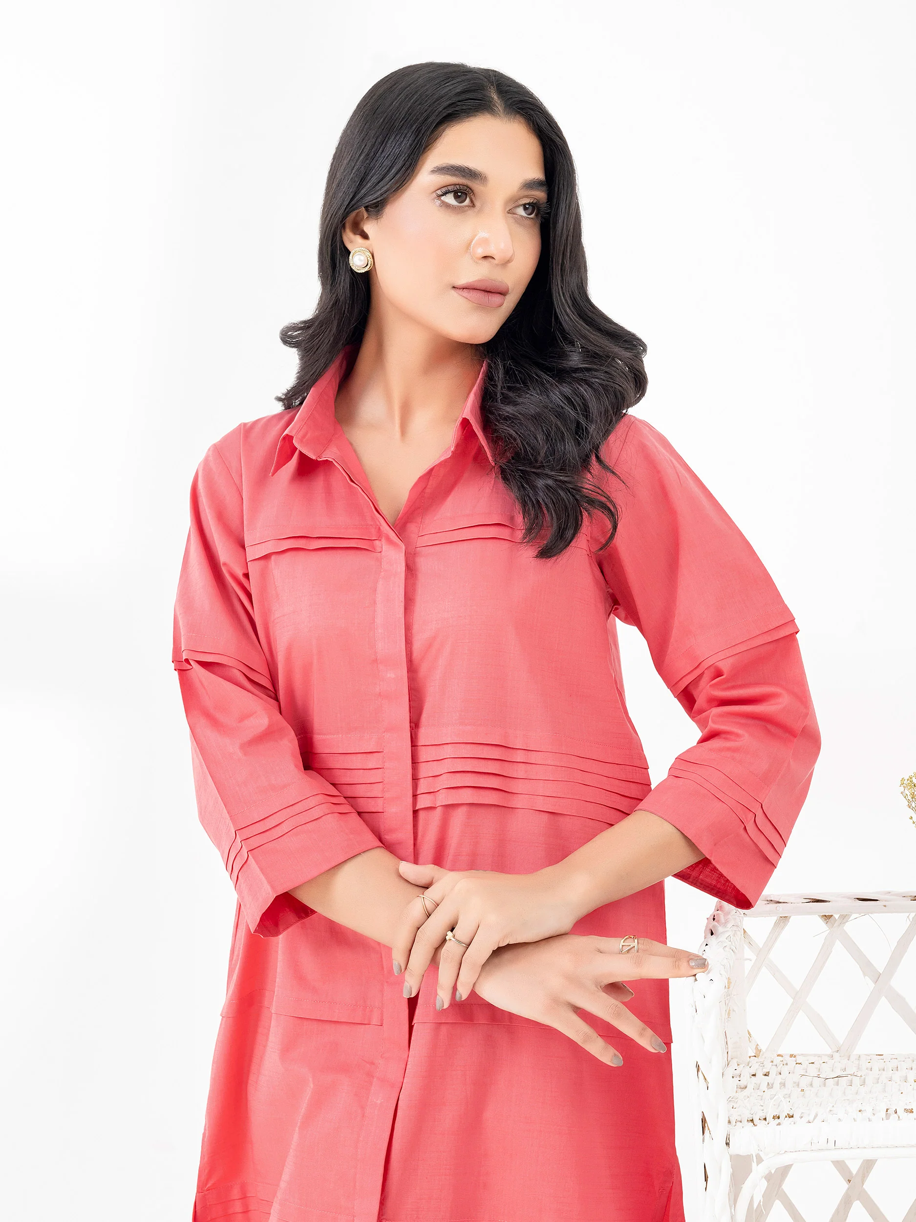 Lawn Shirt-Dyed (Pret) - Image 3