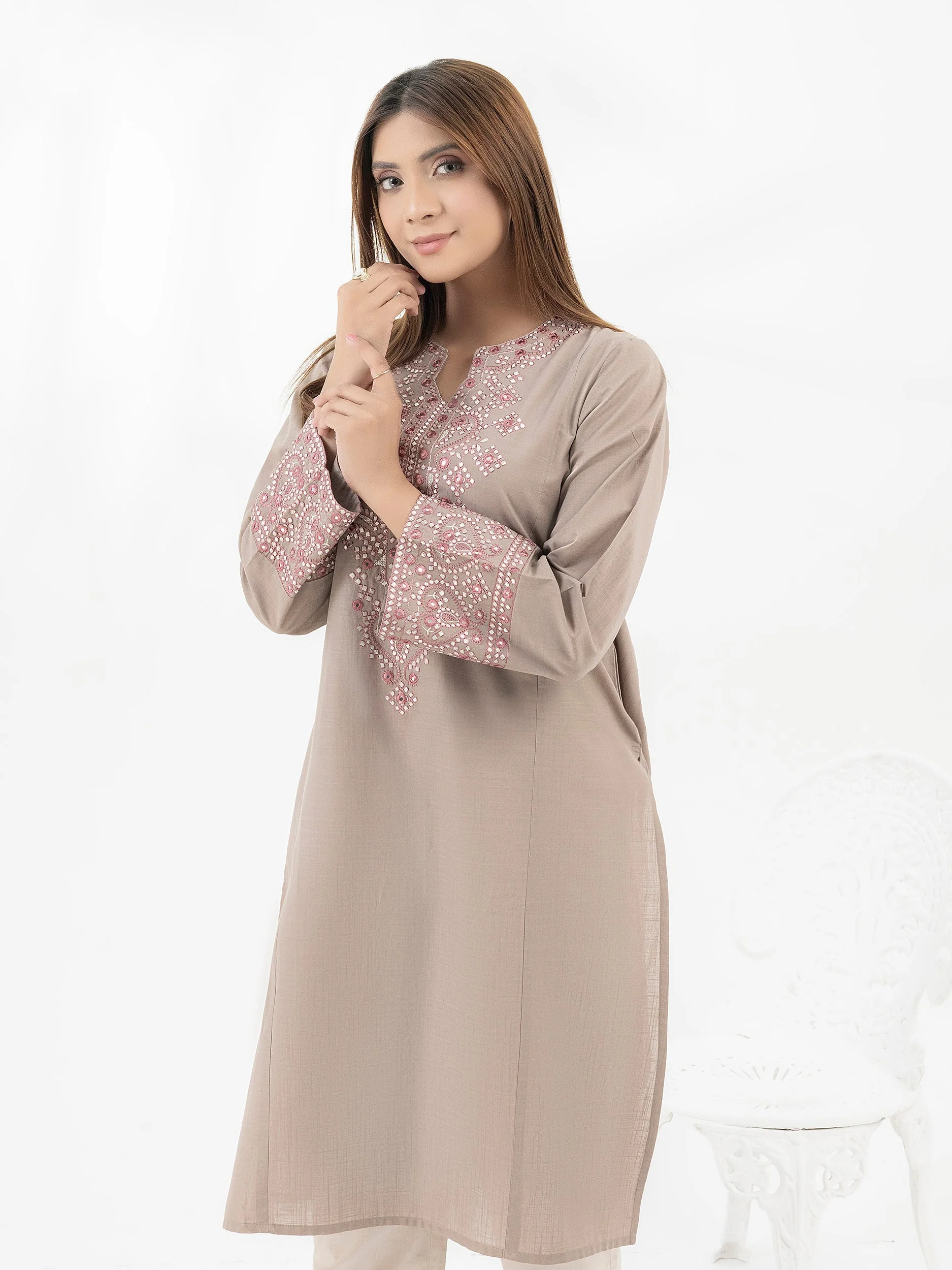 Lawn Shirt-Embroidered (Pret) - Image 2