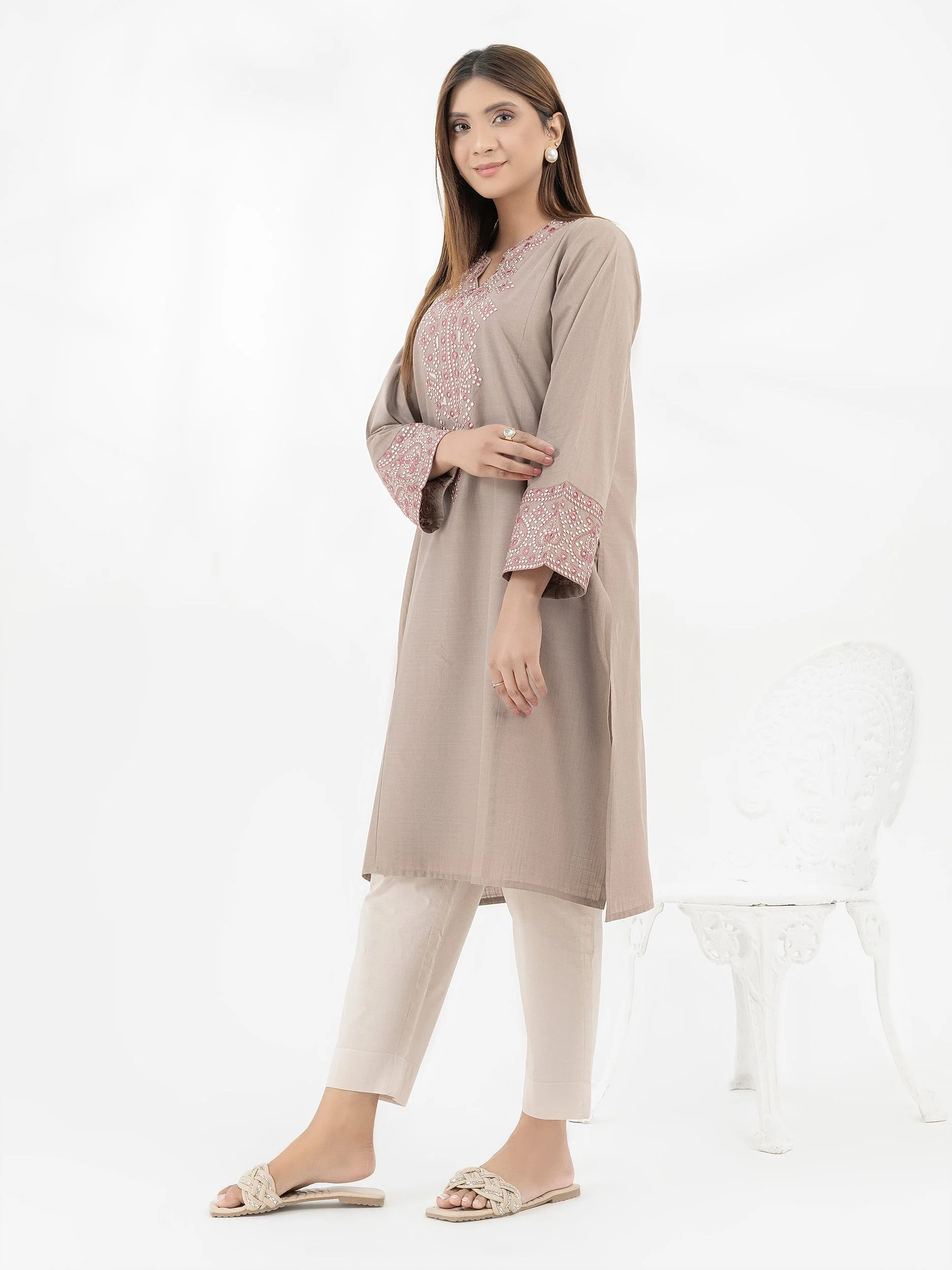 Lawn Shirt-Embroidered (Pret) - Image 4