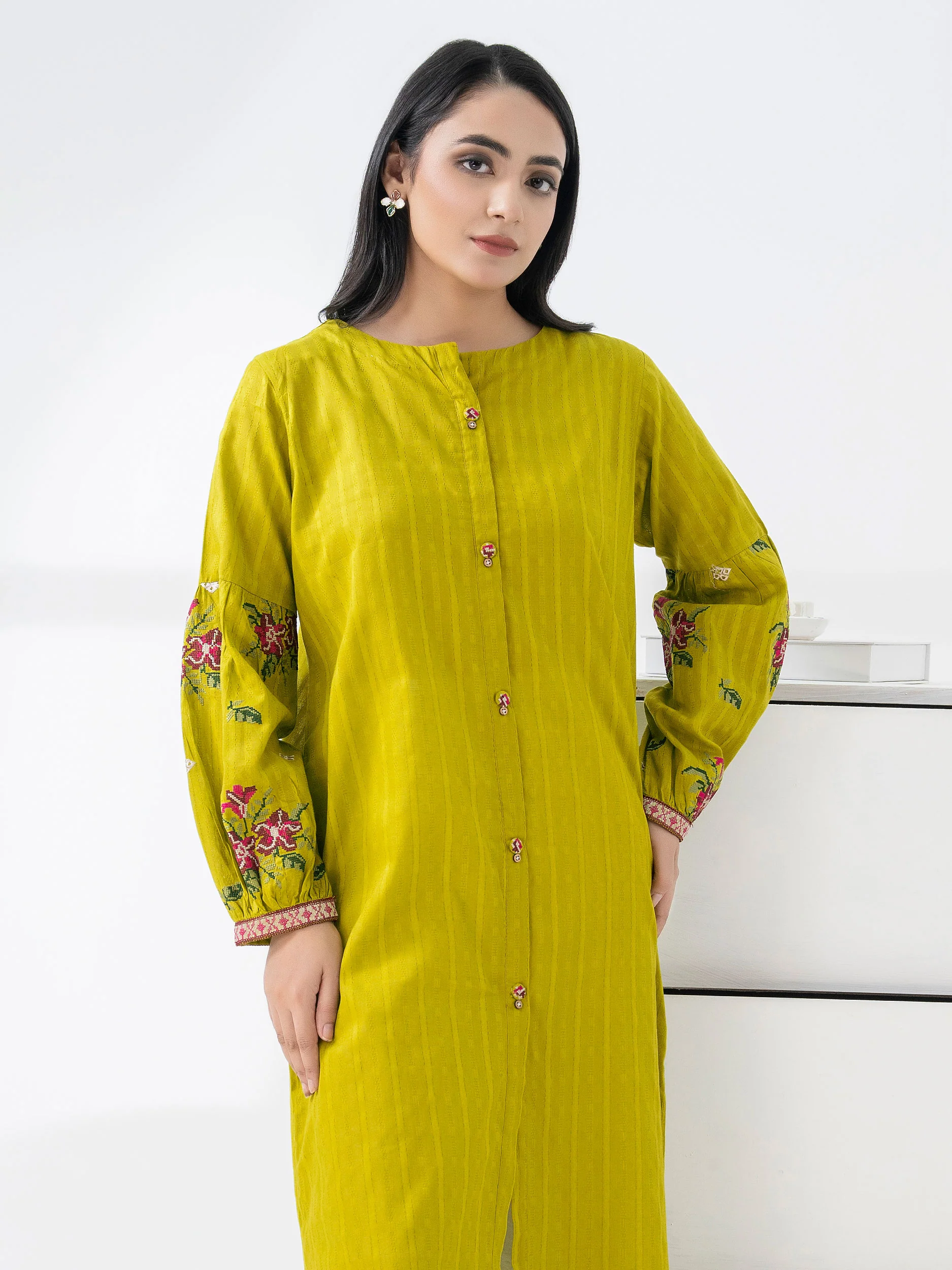 Lawn Shirt-Embroidered (Pret) - Image 3