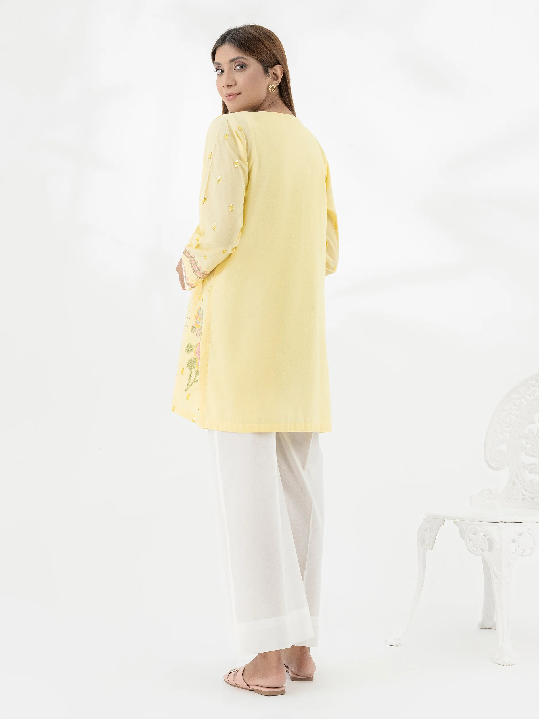 Yarn Dyed Kurti-Embroidered (Pret) - Image 5