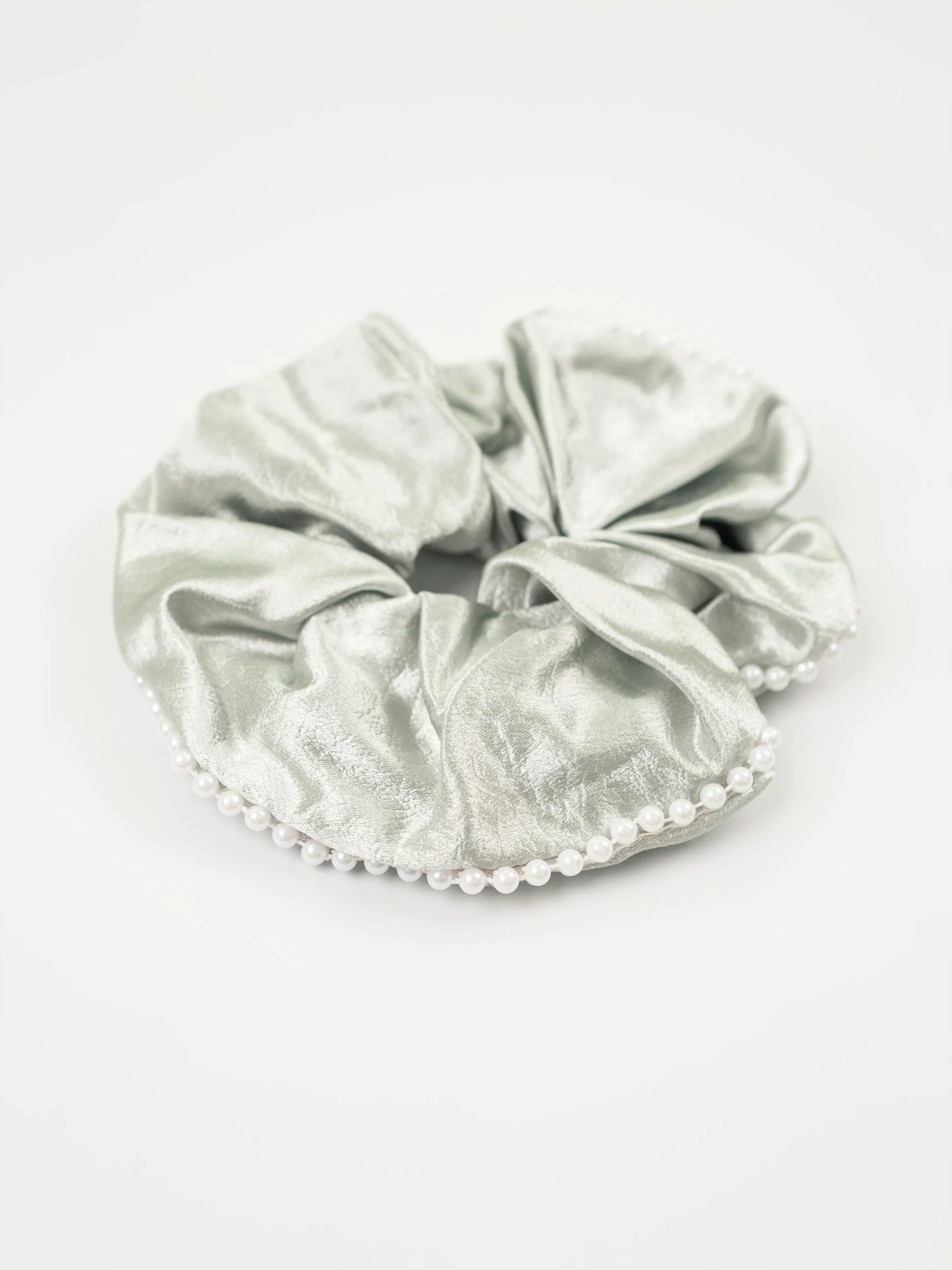 Pearl Trim Scrunchie - Image 2