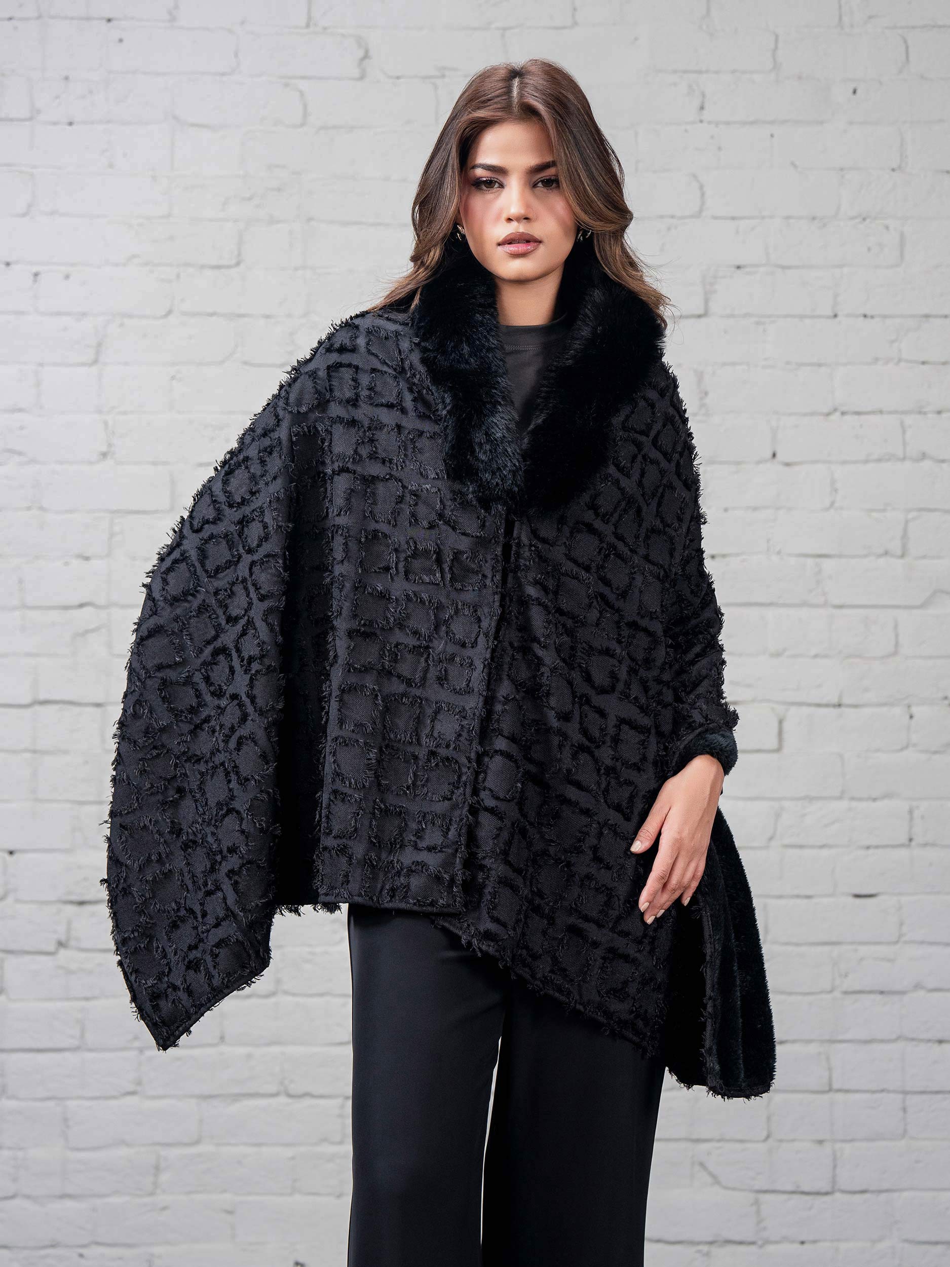Woolen Cape Shawl - Image 5