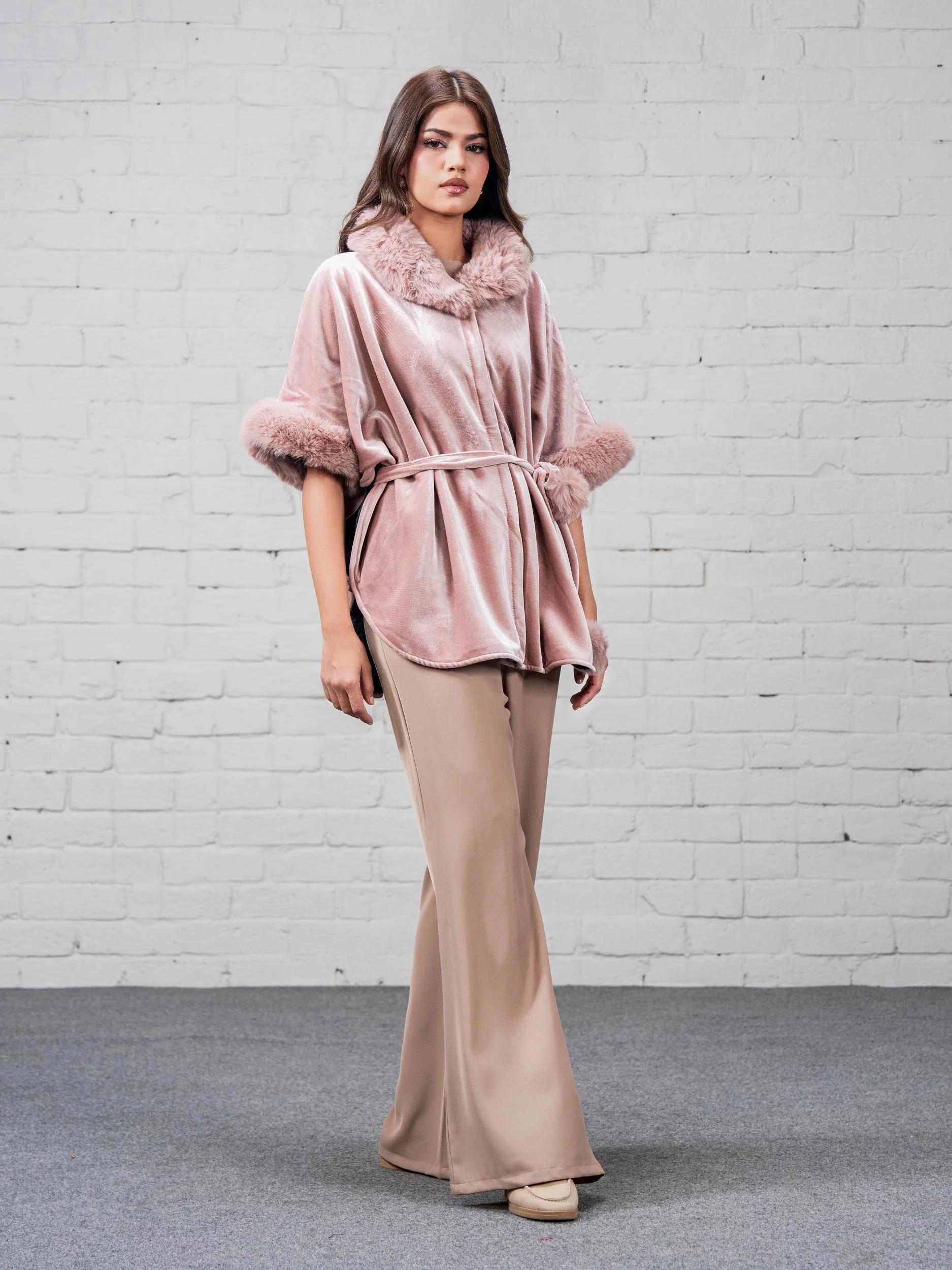 Velvet Fur Cape - Image 2