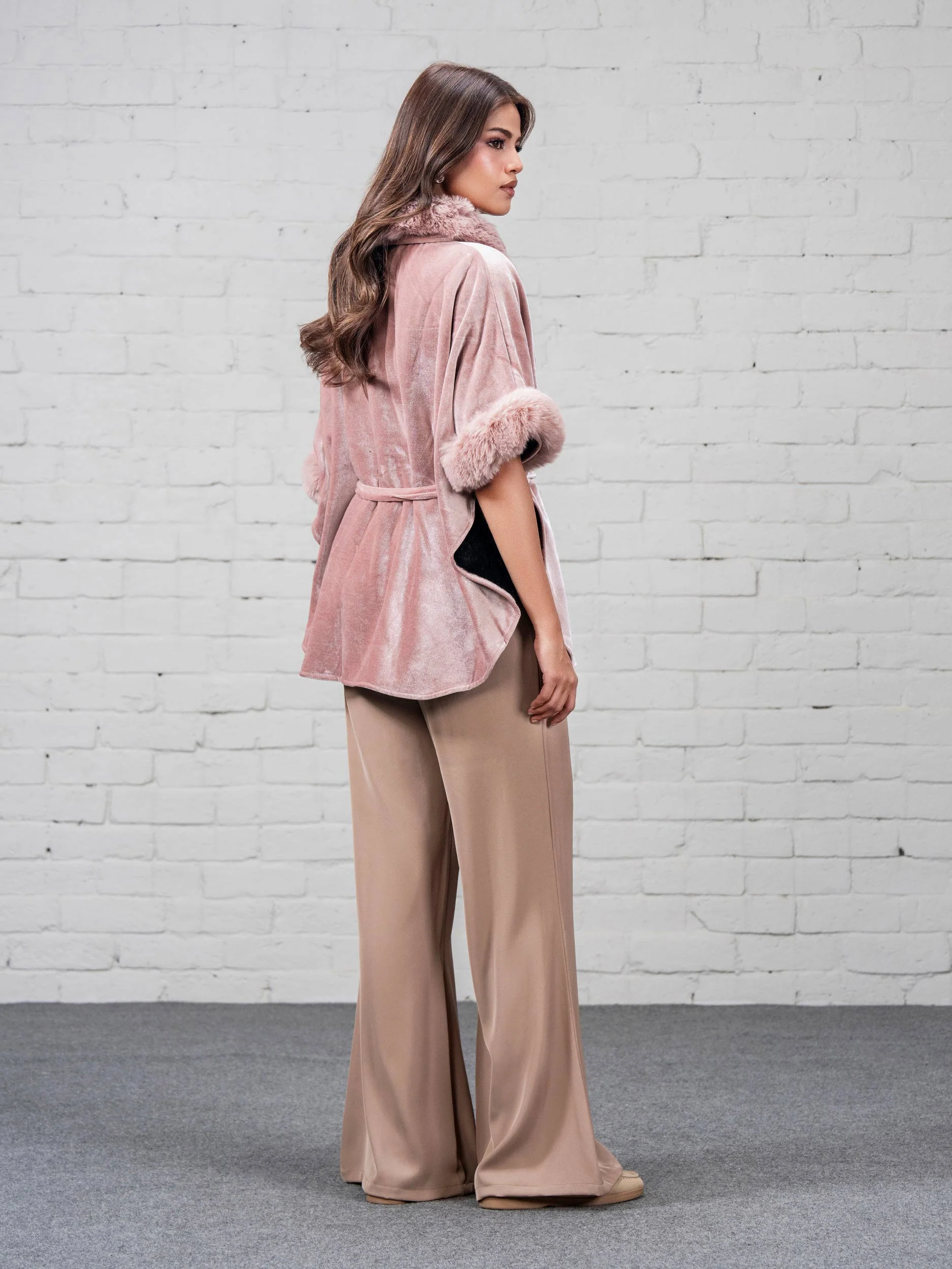Velvet Fur Cape - Image 3