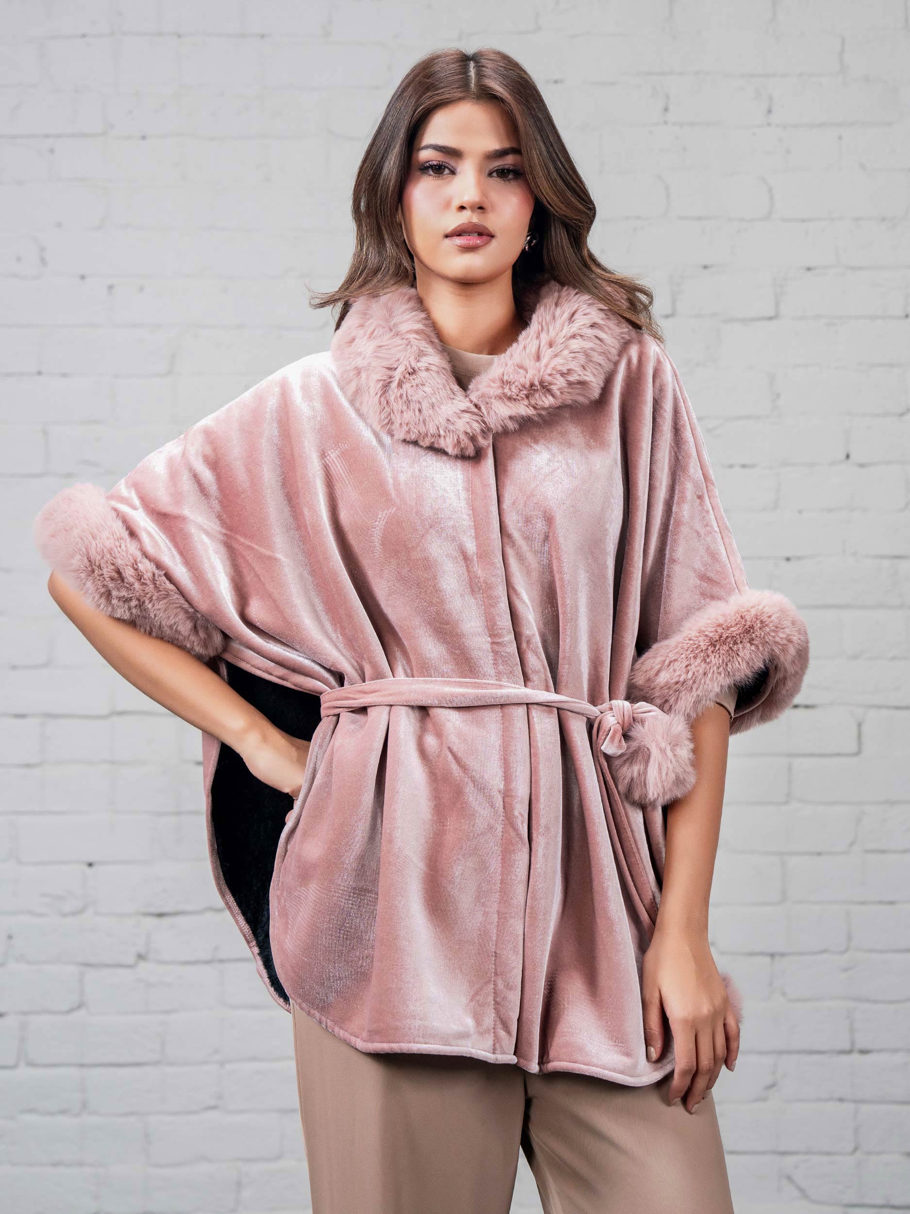 Velvet Fur Cape - Image 4