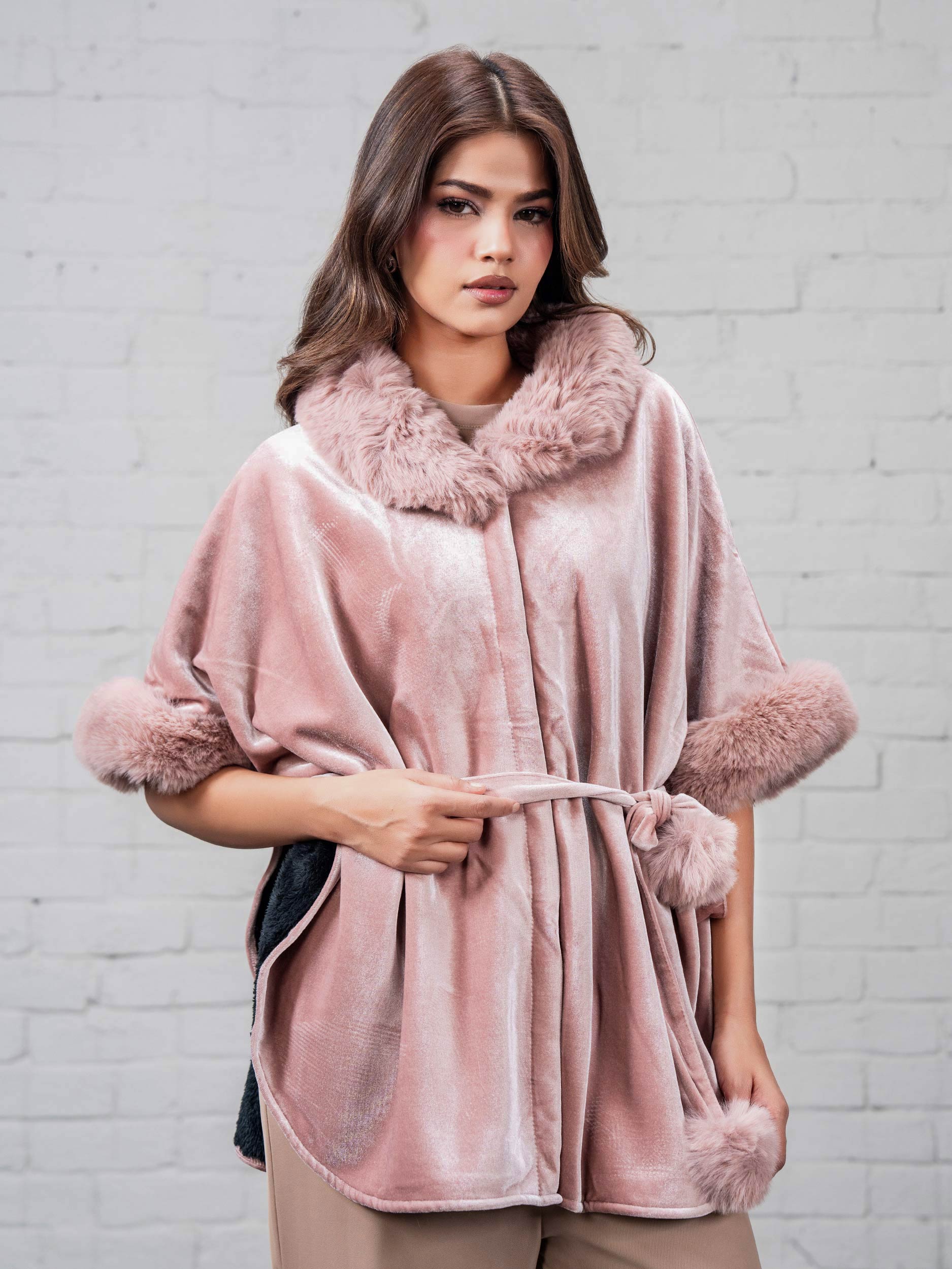 Velvet Fur Cape - Image 6