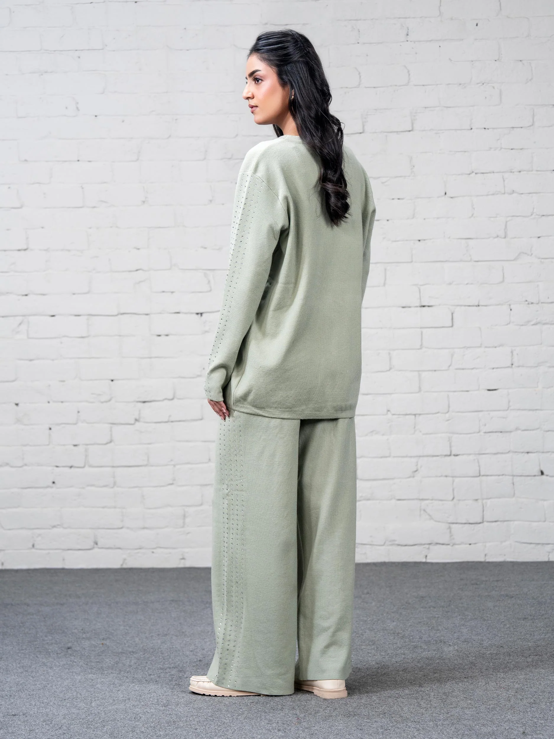 Knitted Co-ord Set- Embellished - Image 3