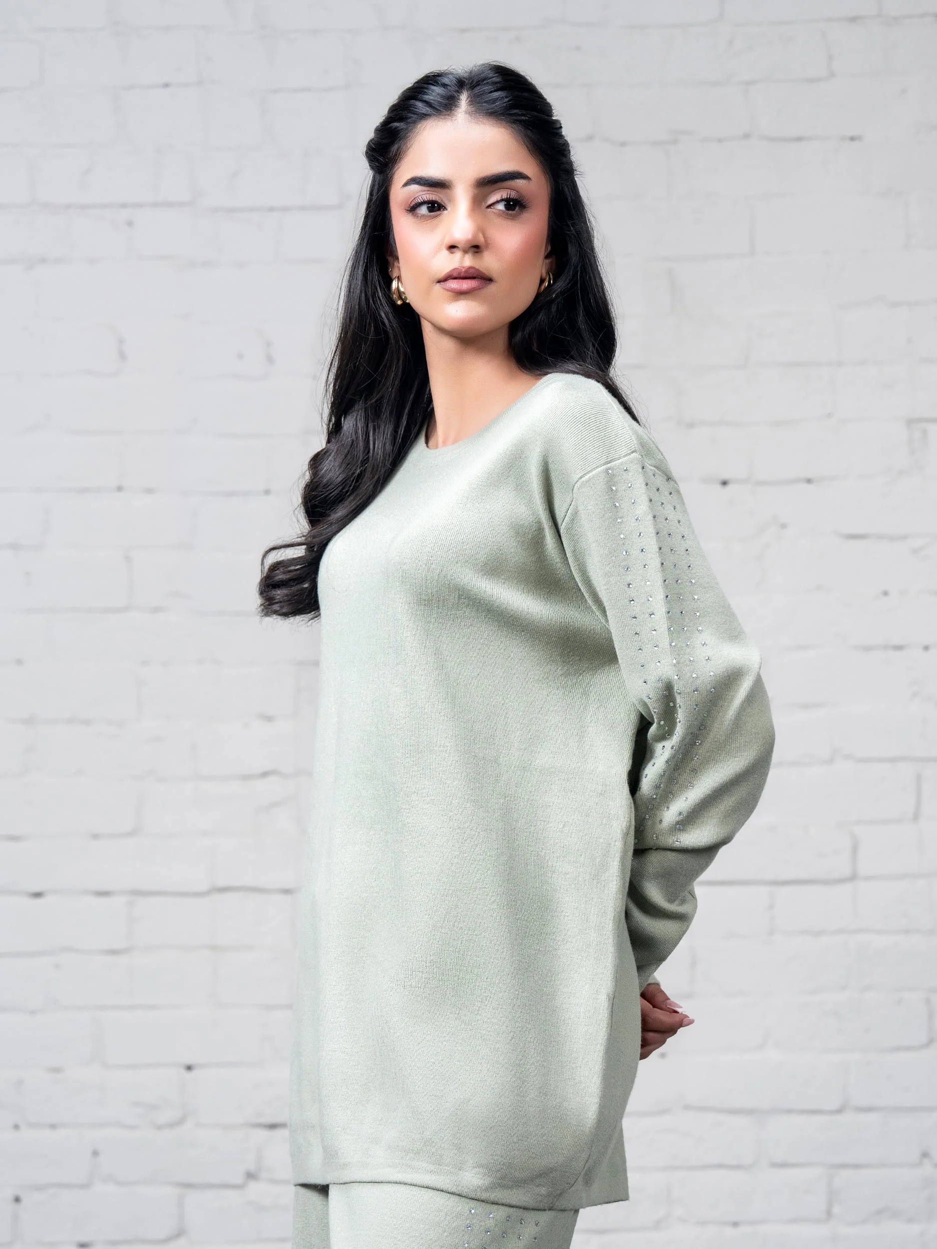 Knitted Co-ord Set- Embellished - Image 6
