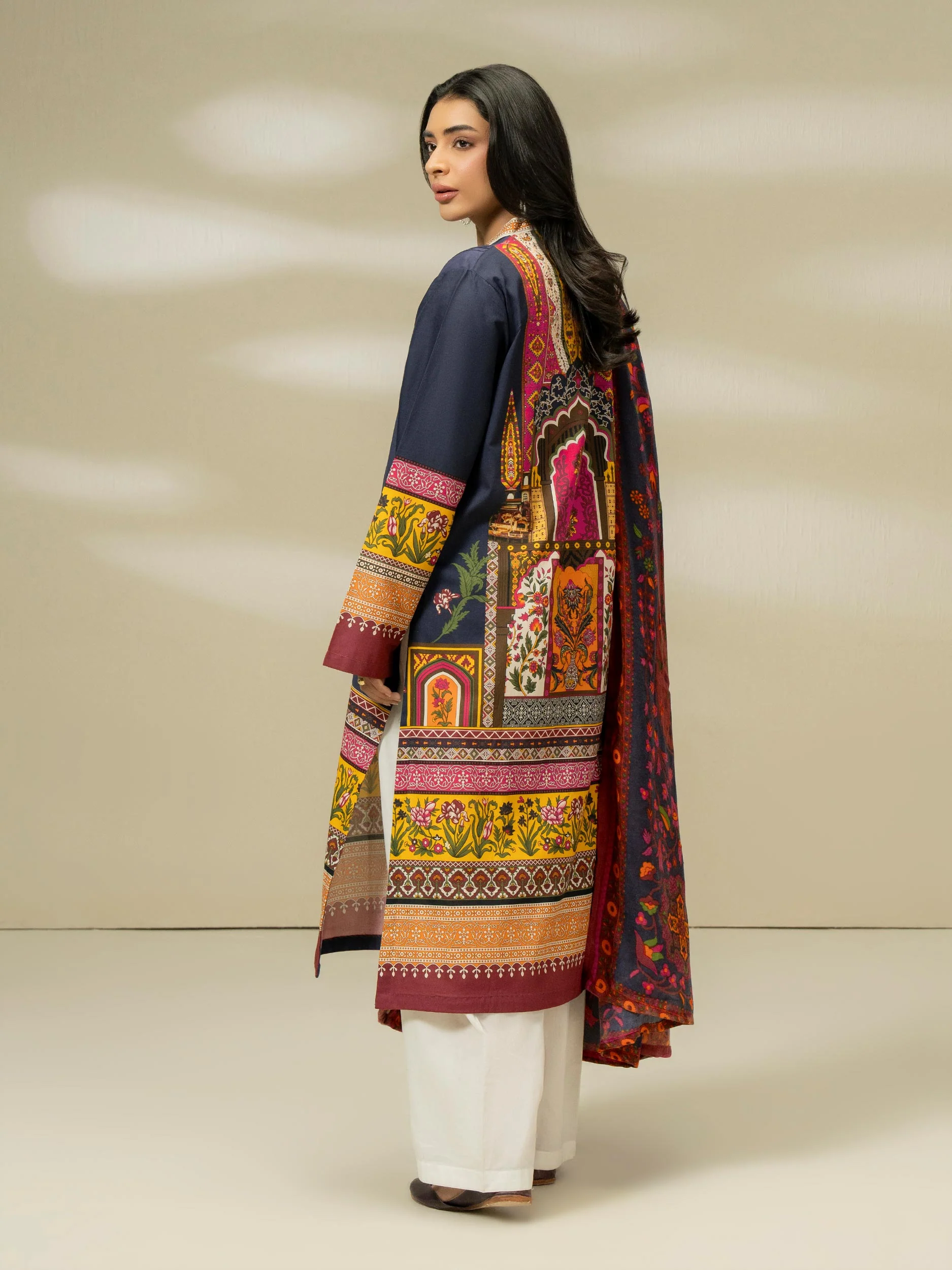 2 Piece Winter Cotton Suit-Printed (Pret) - Image 4