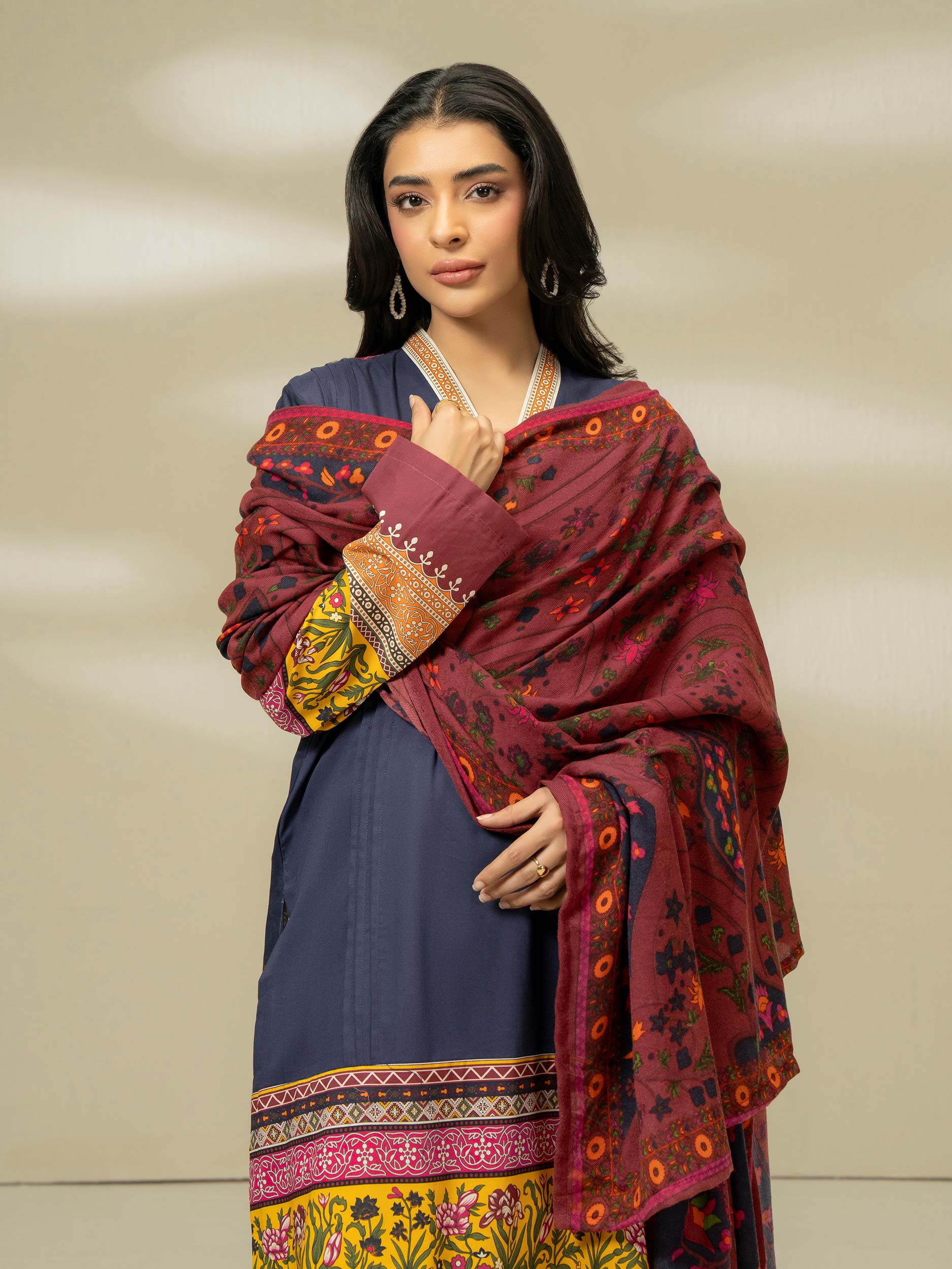 2 Piece Winter Cotton Suit-Printed (Pret) - Image 5