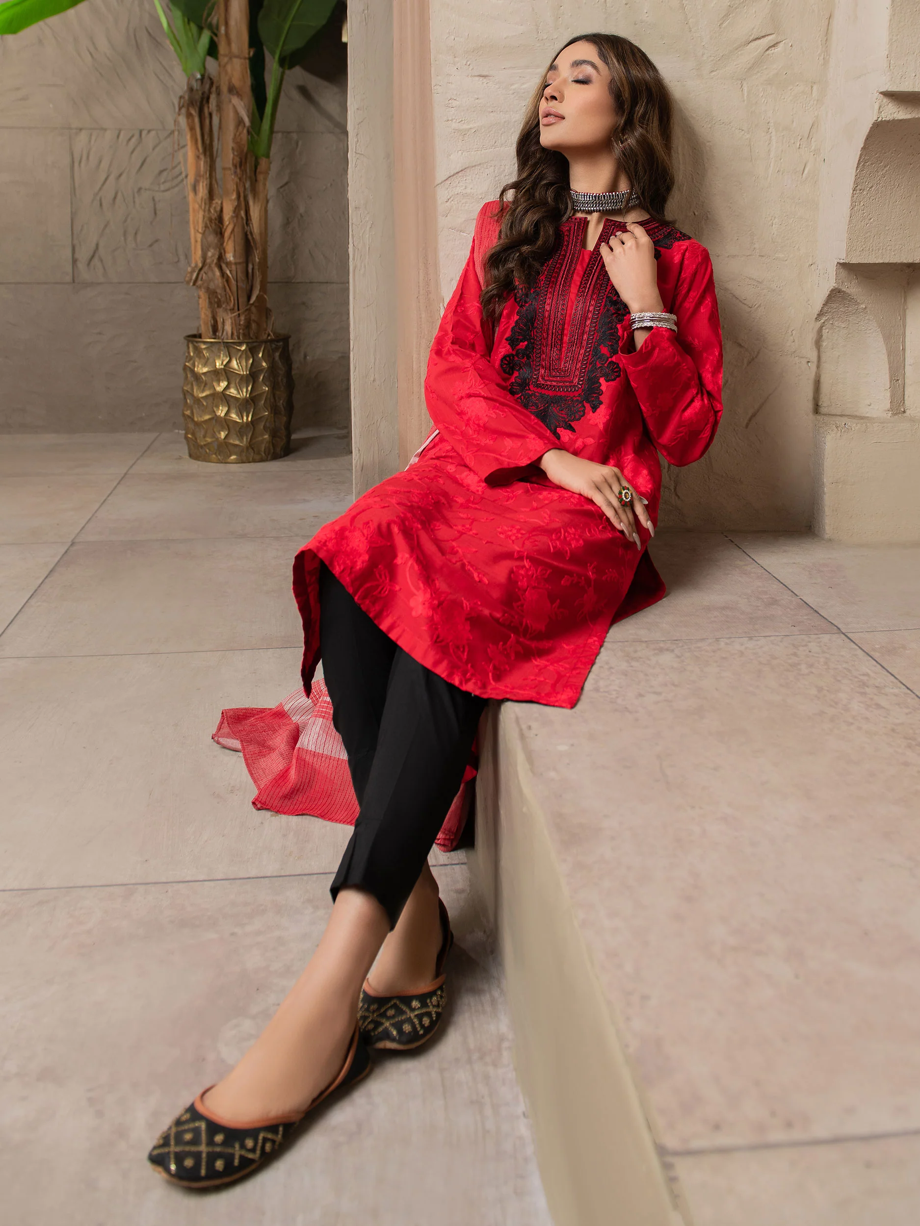 2 Piece Lawn Suit-Embroidered (Unstitched) - Image 4