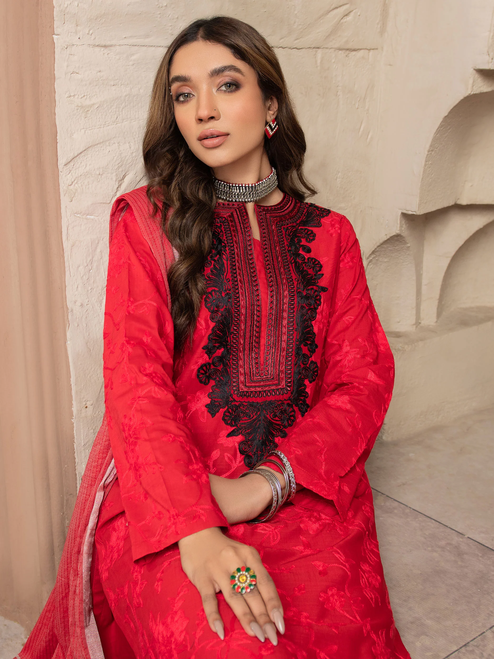 2 Piece Lawn Suit-Embroidered (Unstitched) - Image 5