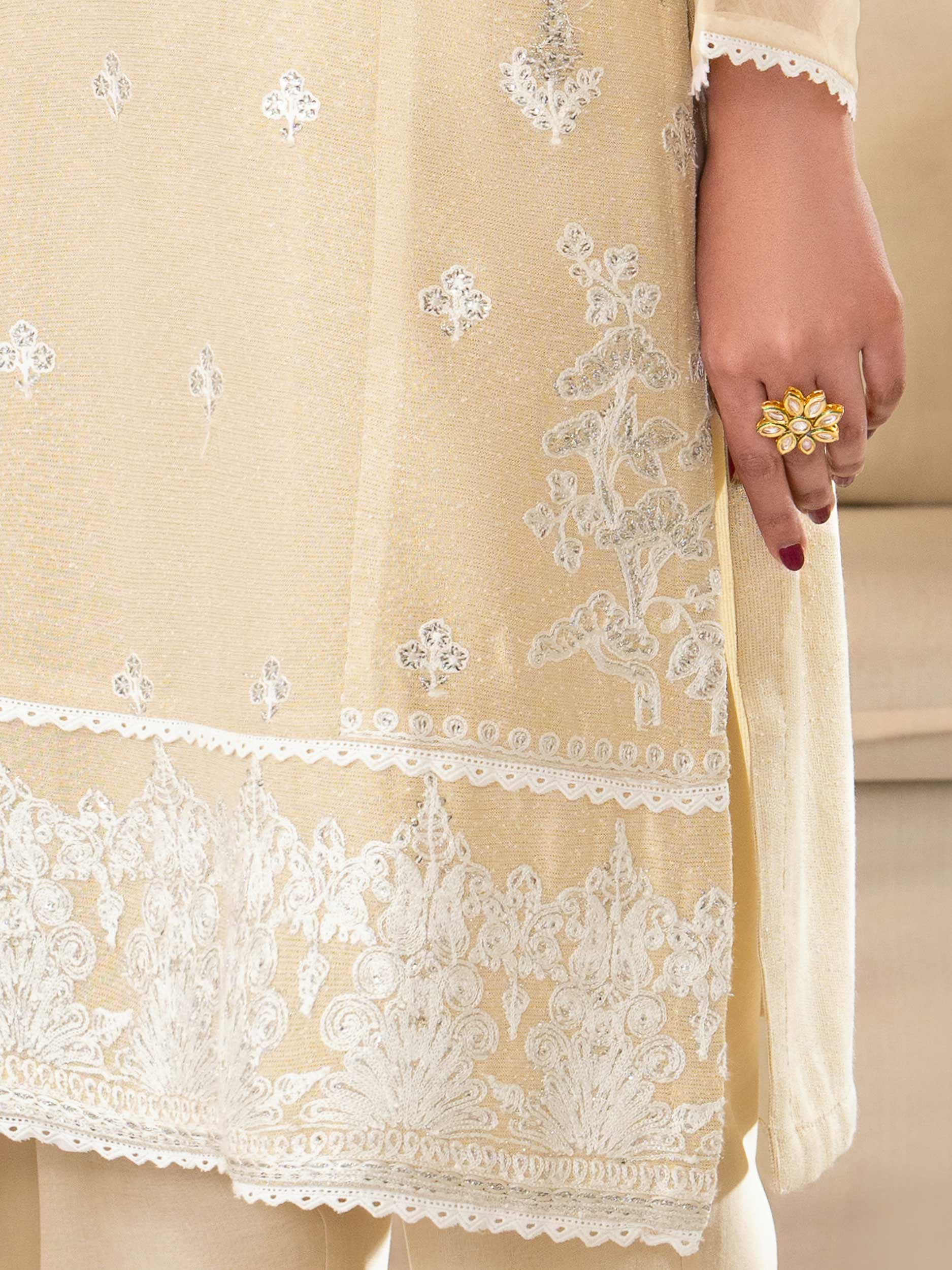 3 Piece Karandi Suit-Embroidered (Unstitched) - Image 7