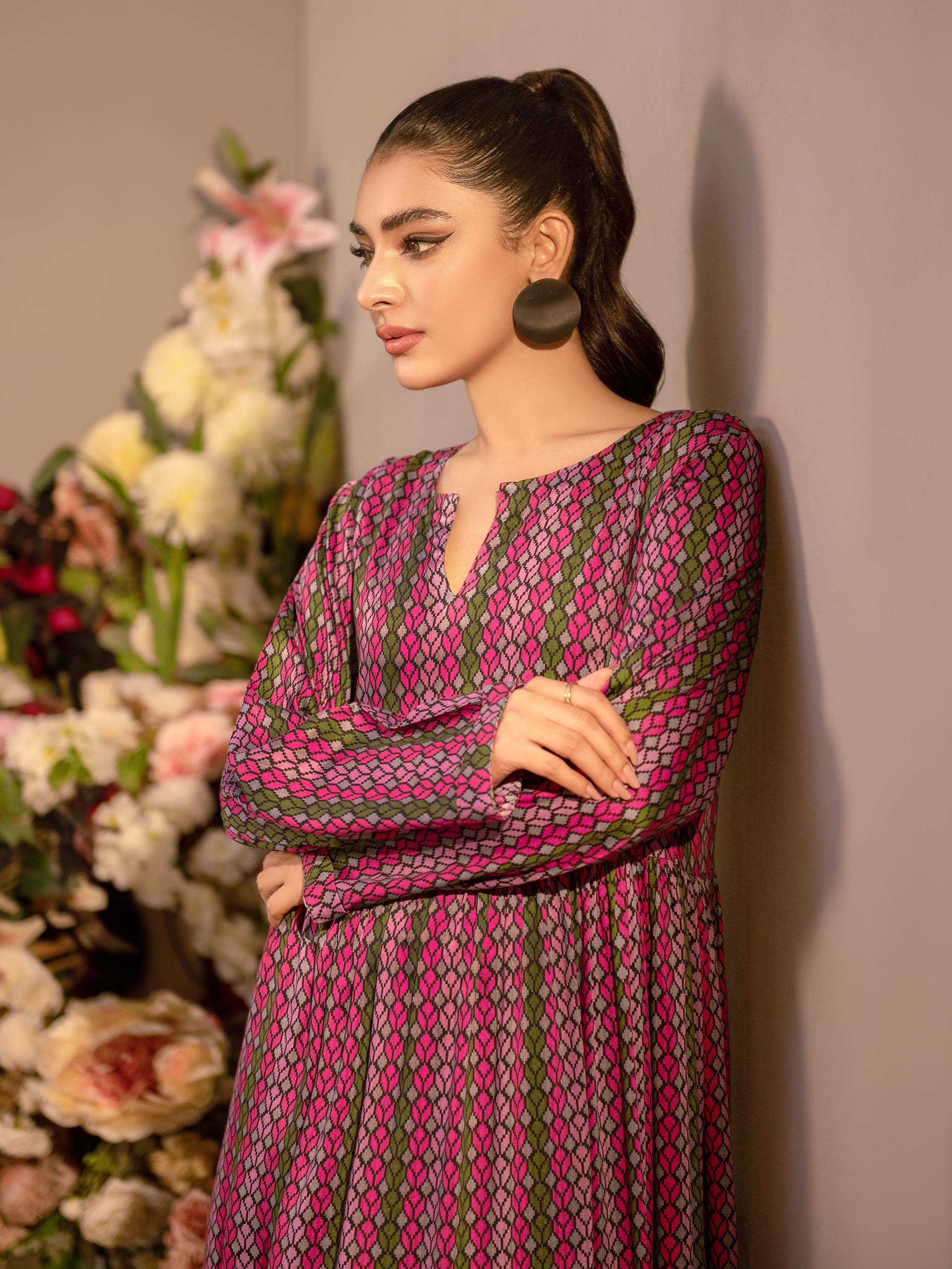 Linen Shirt-Printed (Unstitched) - Image 5