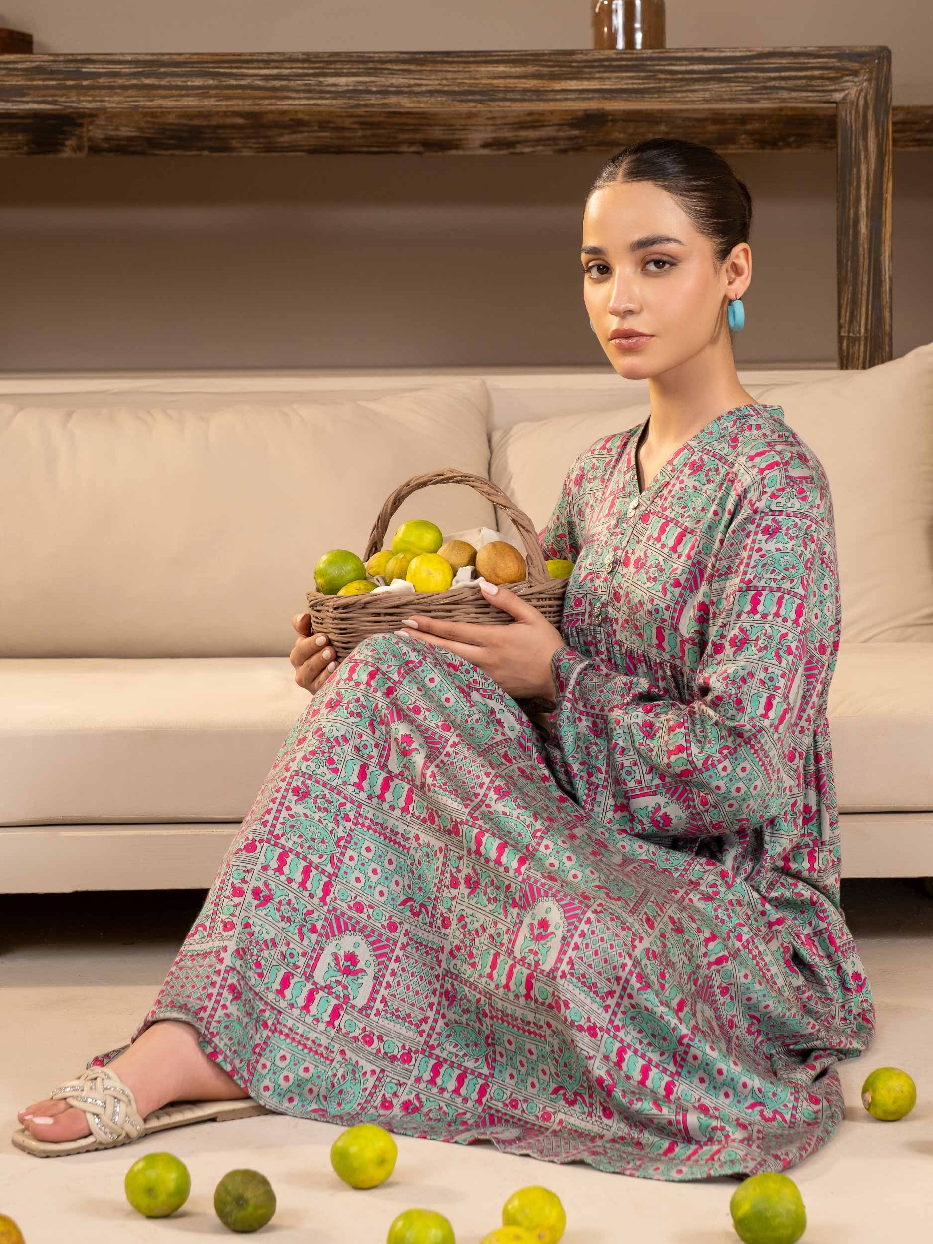 Linen Shirt-Printed (Unstitched) - Image 4