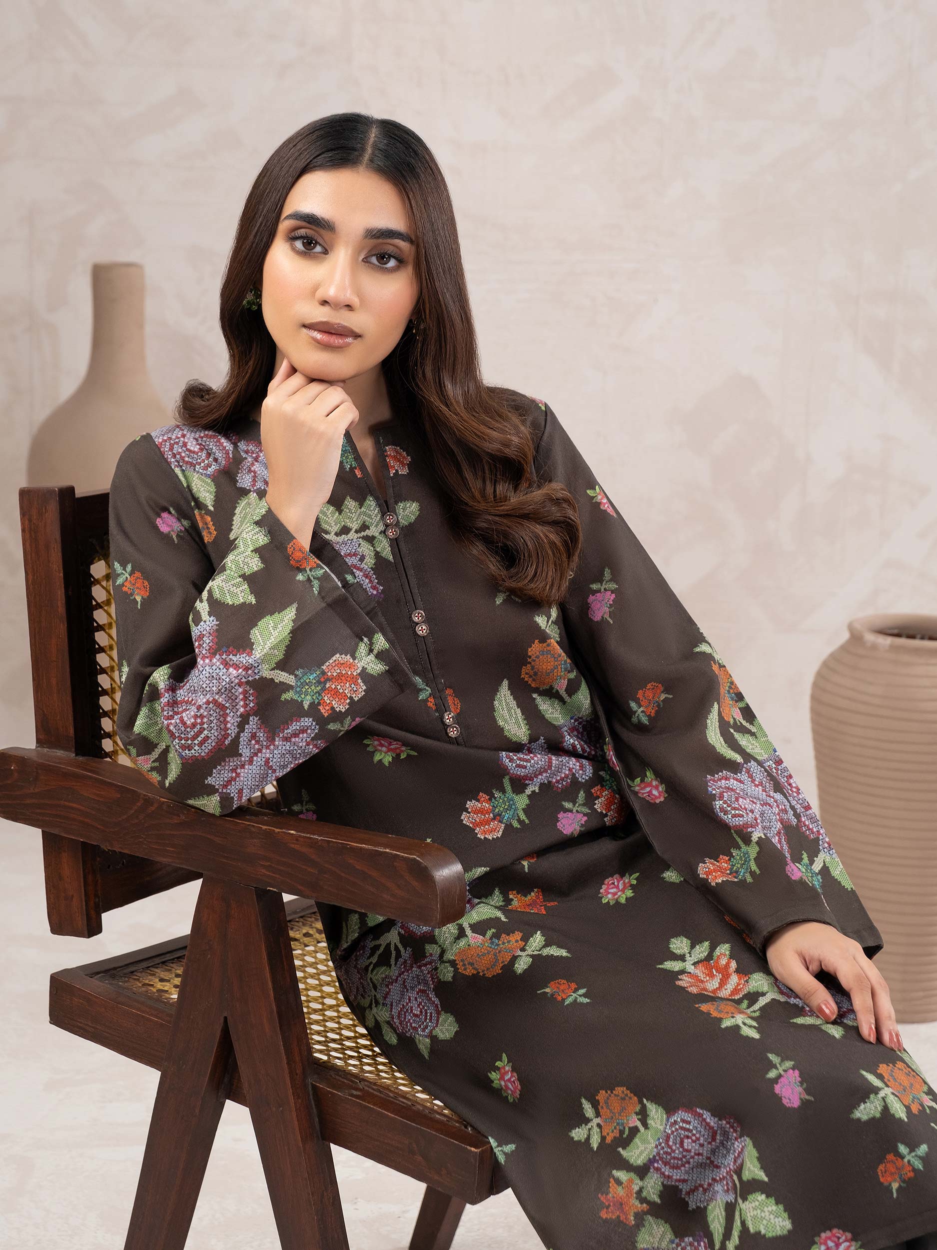Khaddar Shirt-Printed (Unstitched) - Image 3