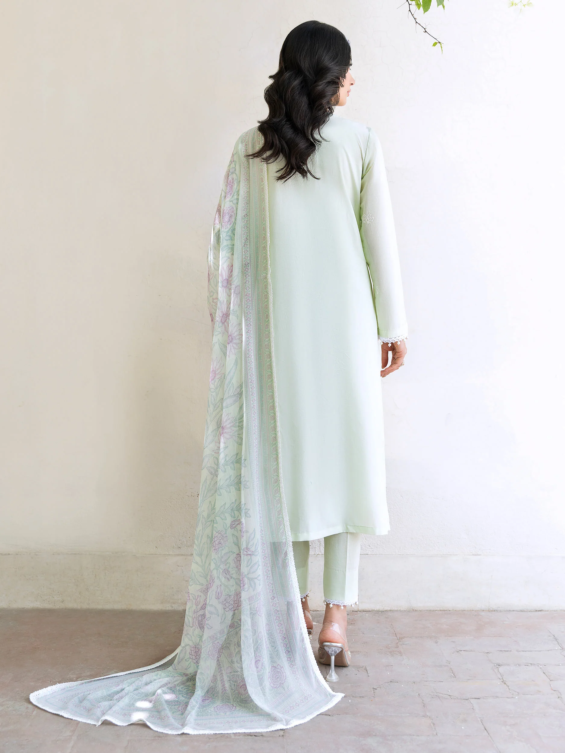 3 Piece Lawn Suit-Embroidered (Unstitched) - Image 3